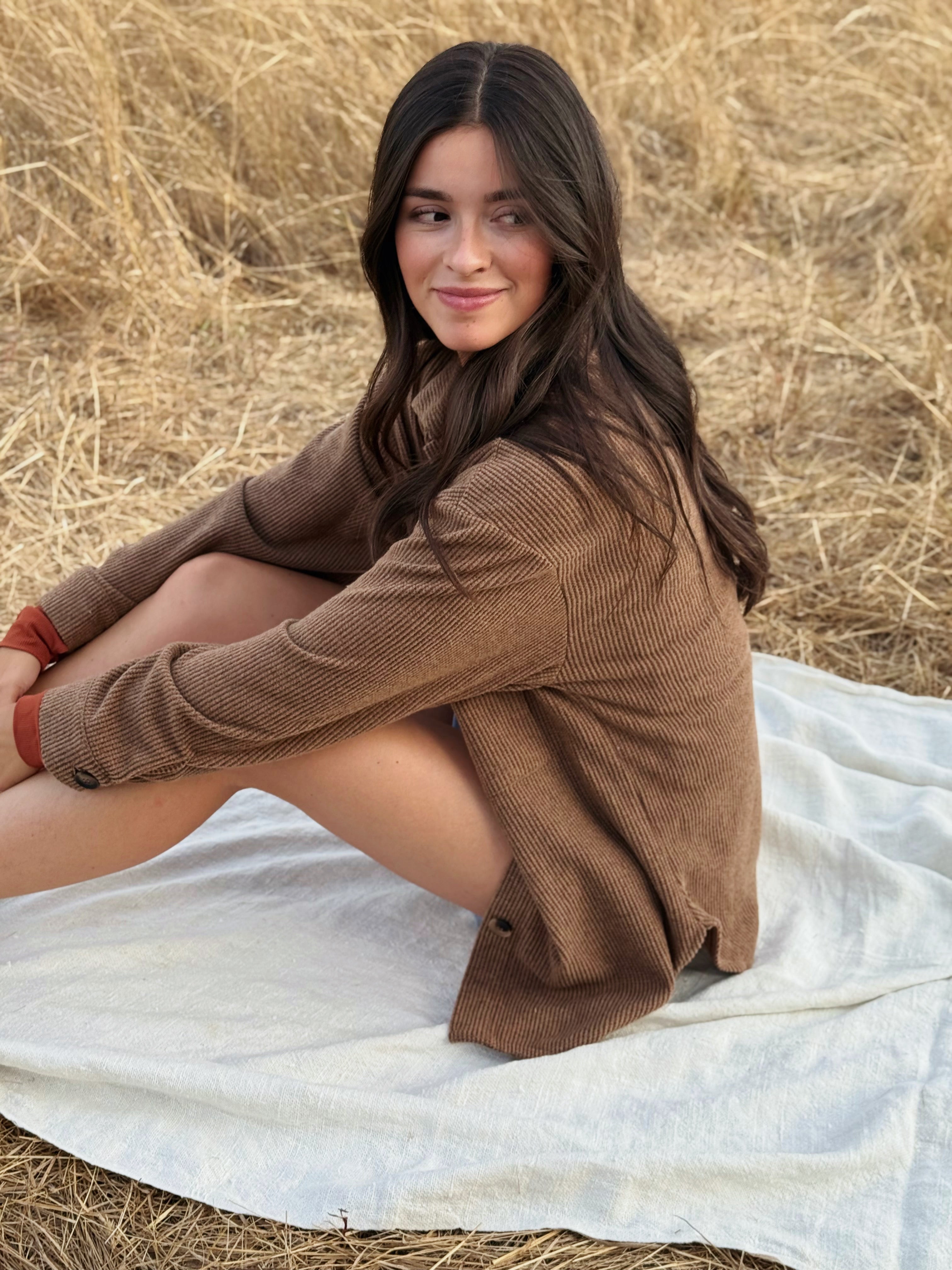 Chesapeake Shacket - MOCHA - willows clothing JACKET