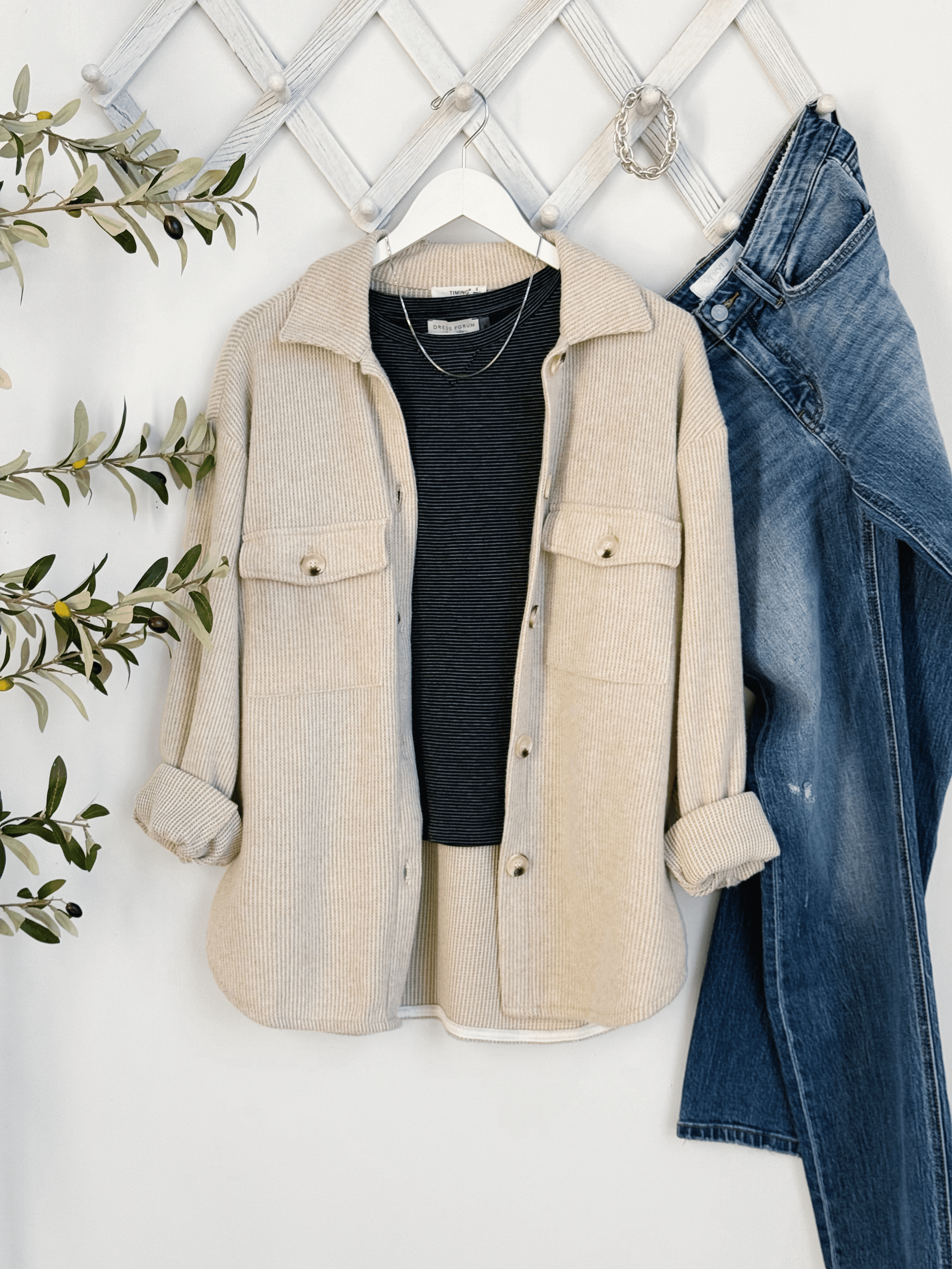 Chesapeake Shacket - OATMEAL - willows clothing JACKET