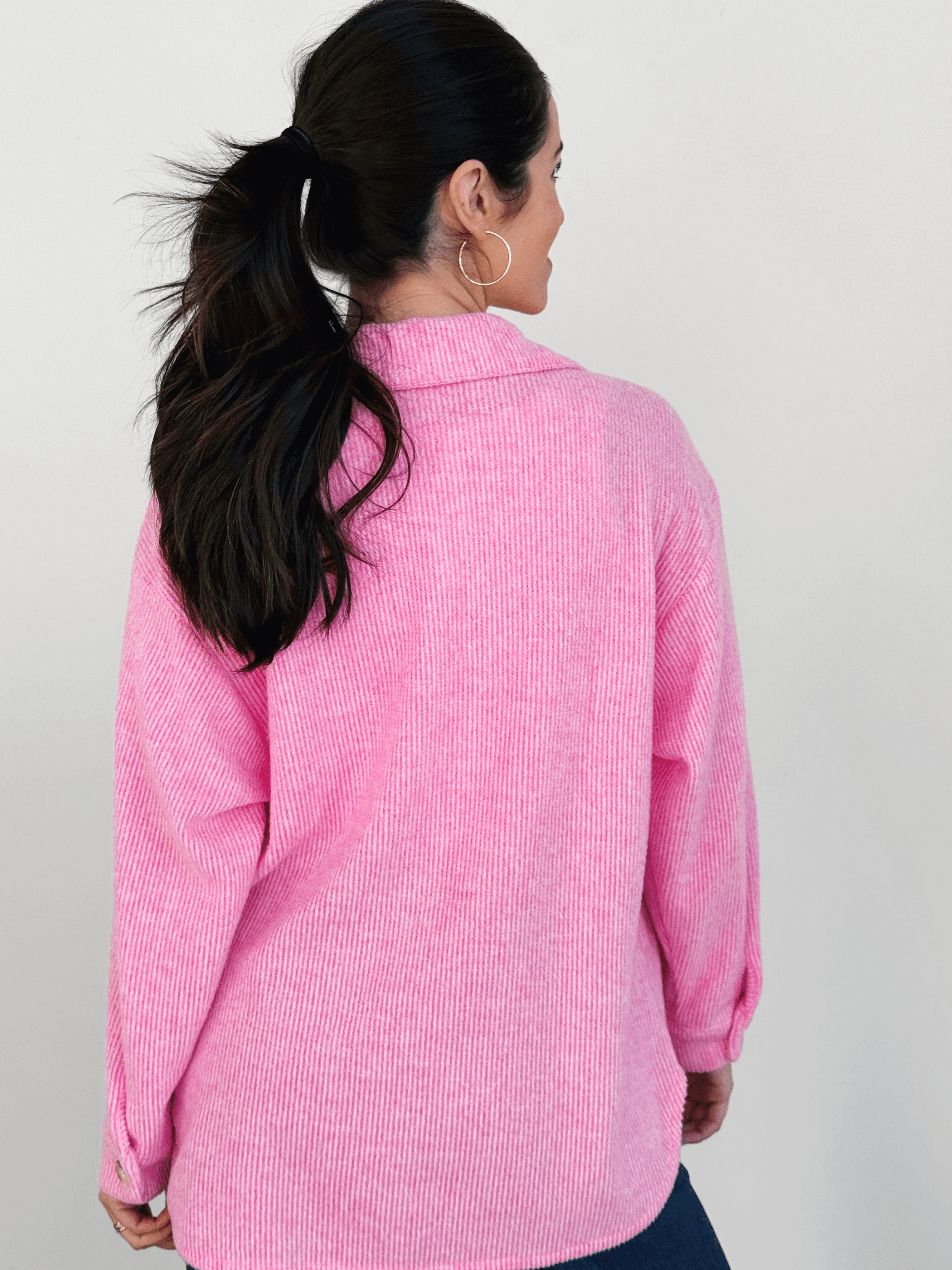 Chesapeake Shacket - PINK - willows clothing JACKET