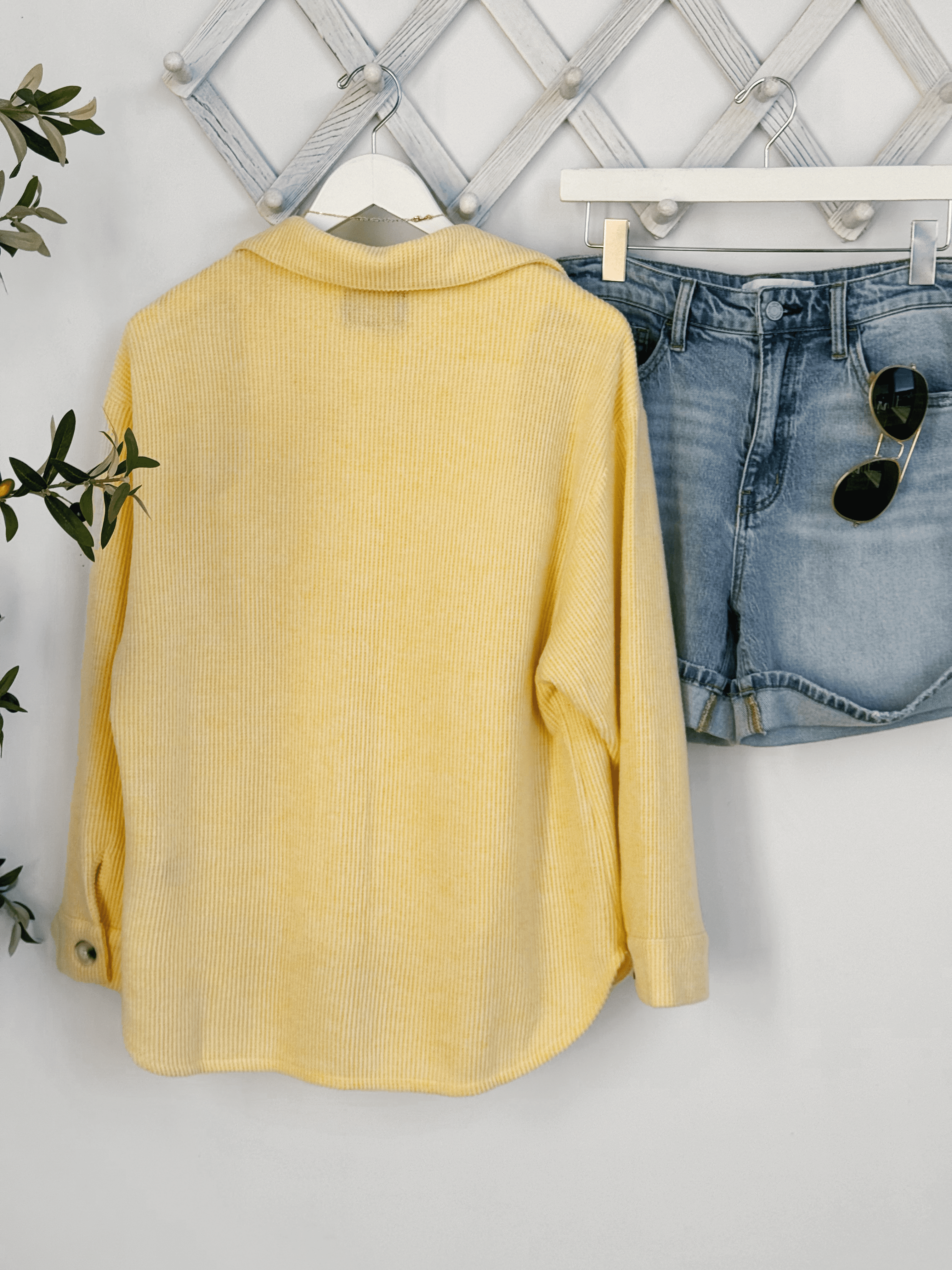 Chesapeake Shacket - YELLOW - willows clothing JACKET