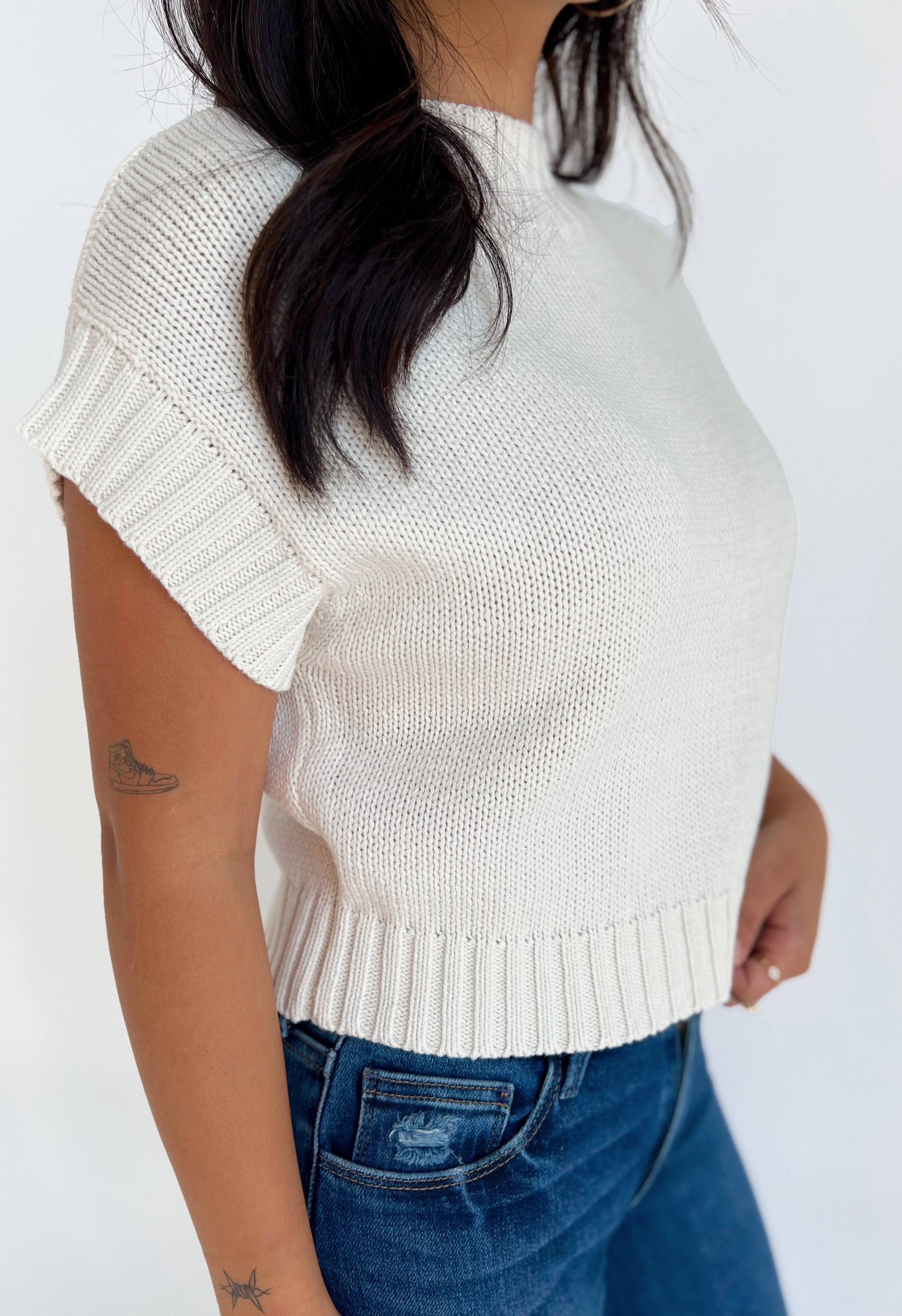 Chloe Sweater - IVORY - willows clothing SWEATER