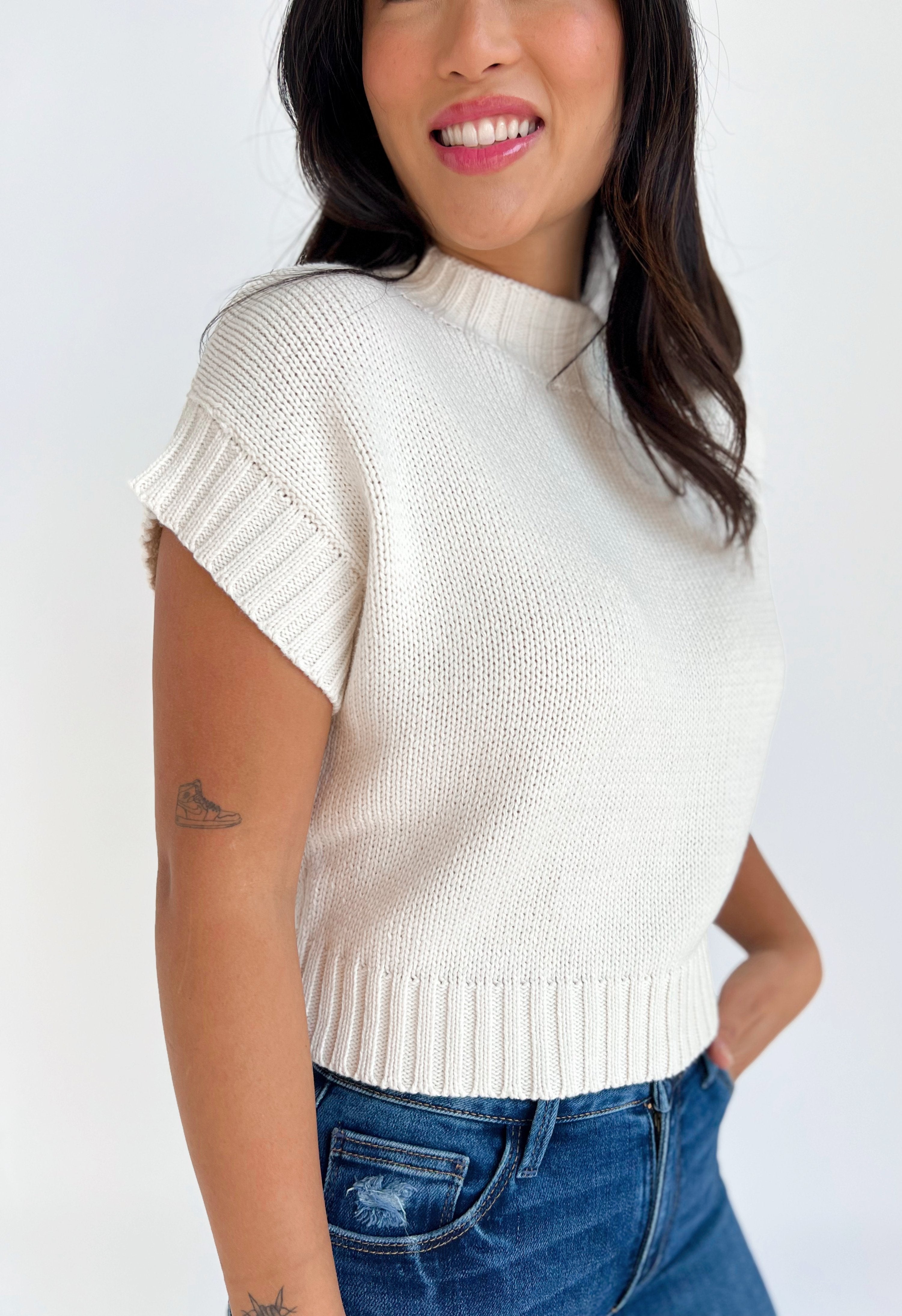 Chloe Sweater - IVORY - willows clothing SWEATER