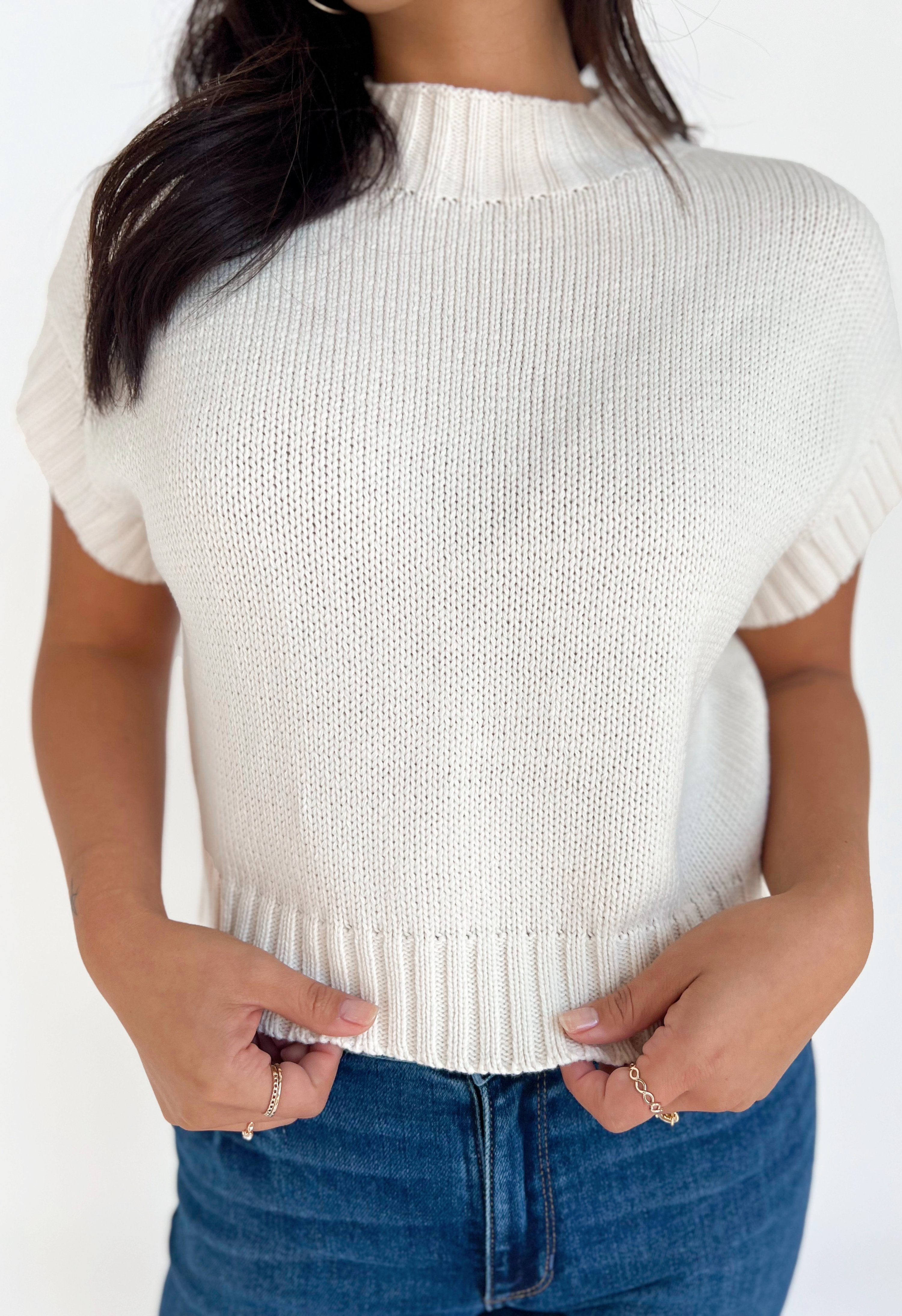 Chloe Sweater - IVORY - willows clothing SWEATER