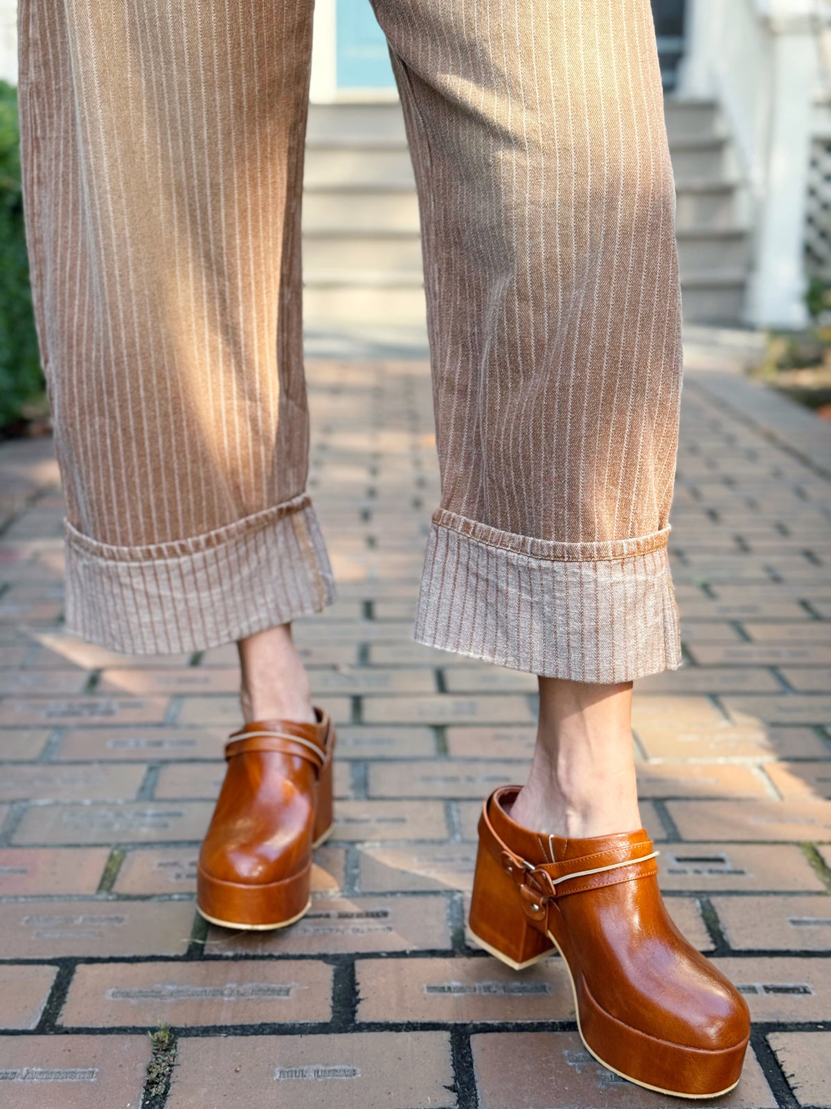 City Home Pants - WASHED BROWN - willows clothing BARREL JEAN