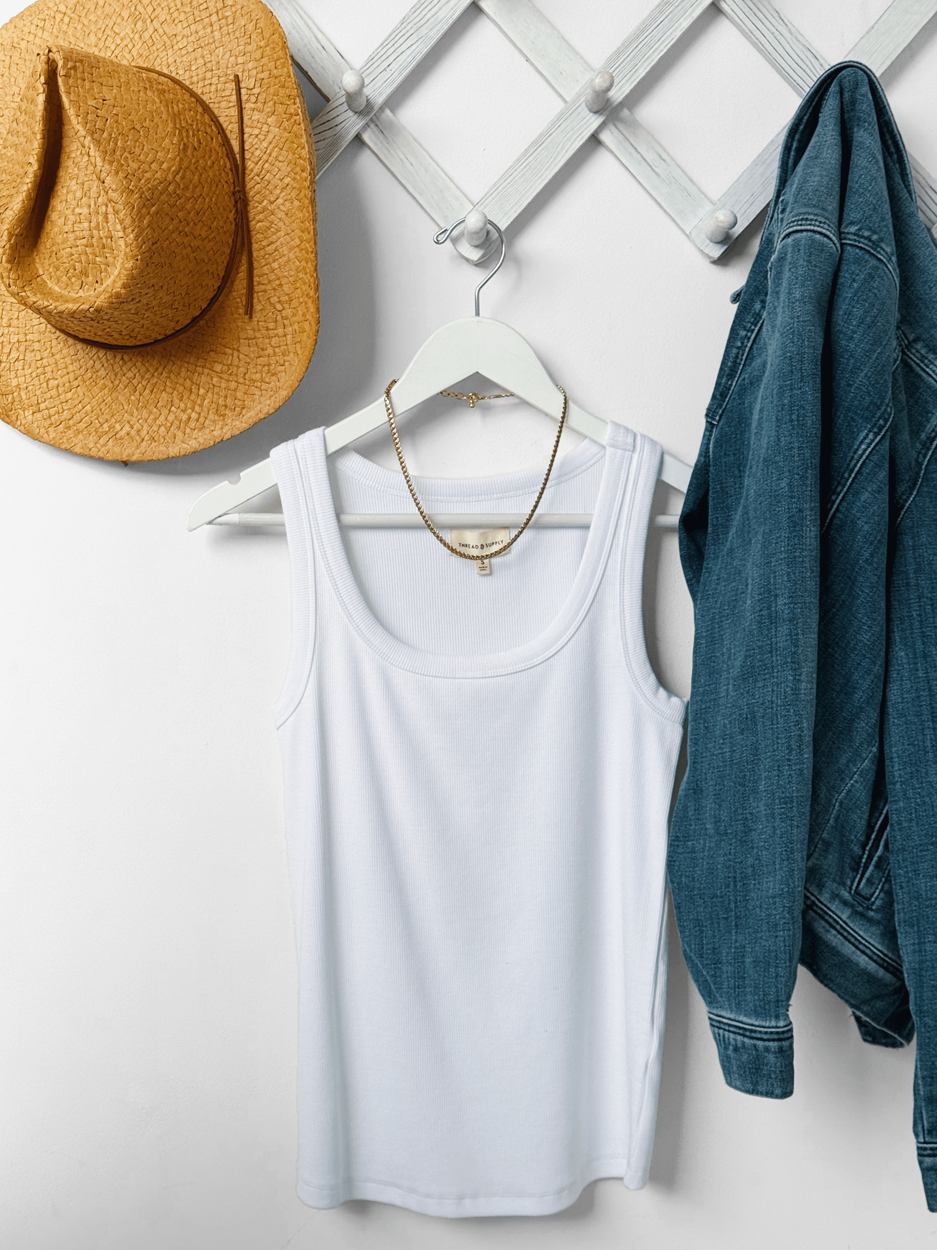 Clarkson Tank - WHITE - willows clothing TANK