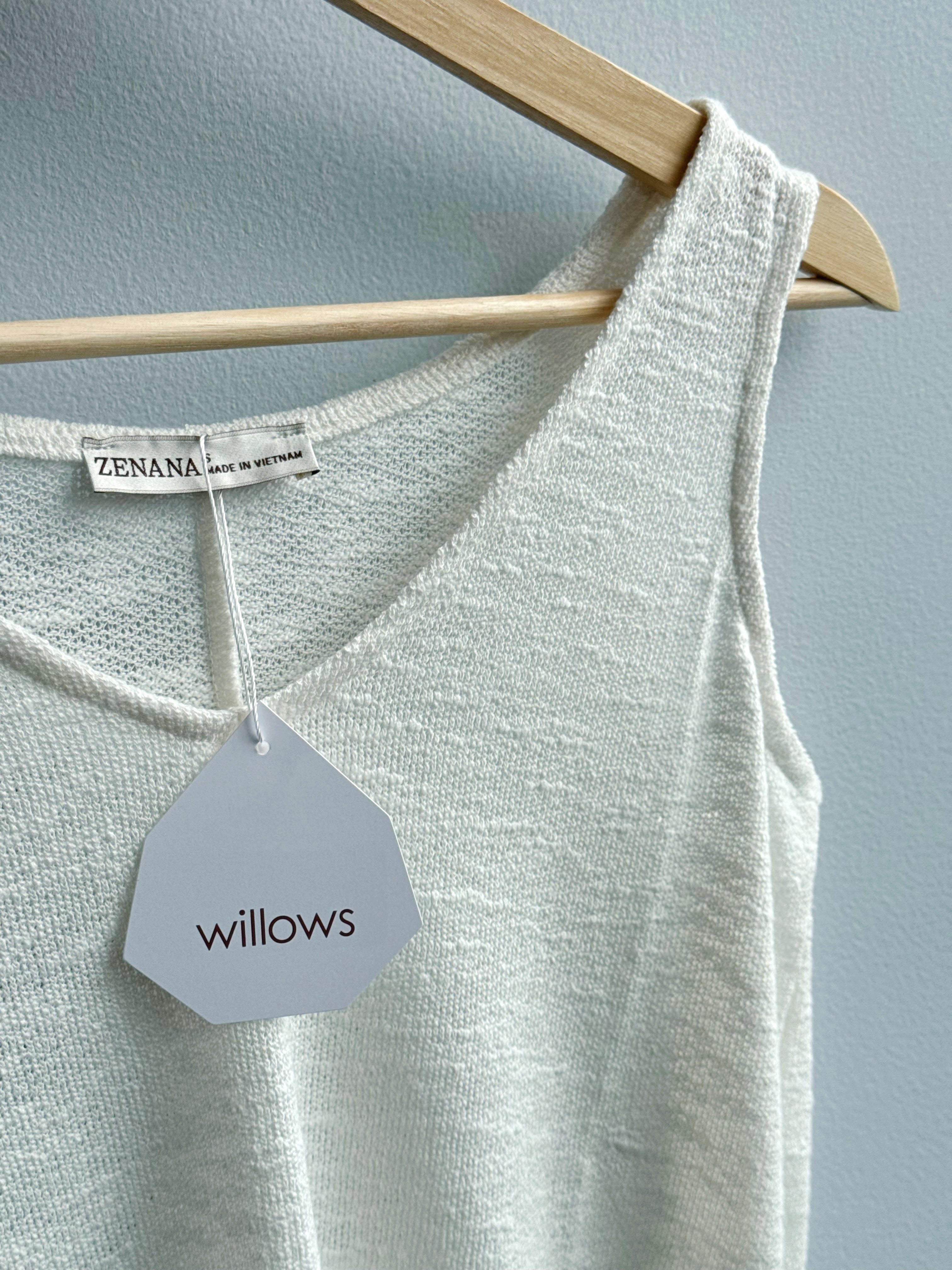 Claudia Tank - IVORY - willows clothing TANKS