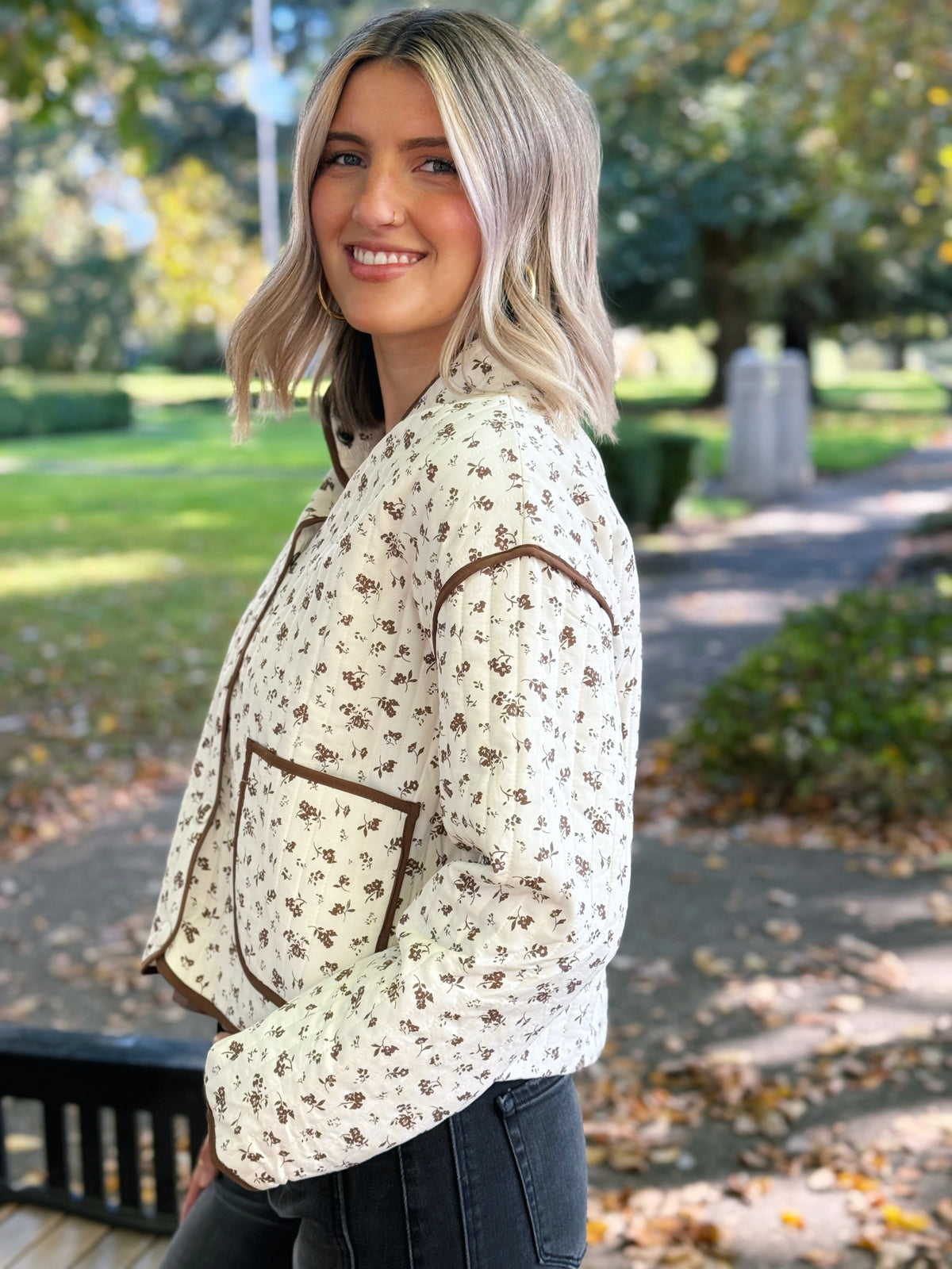 Cloud Quilt Jacket - CREAM - willows clothing JACKET