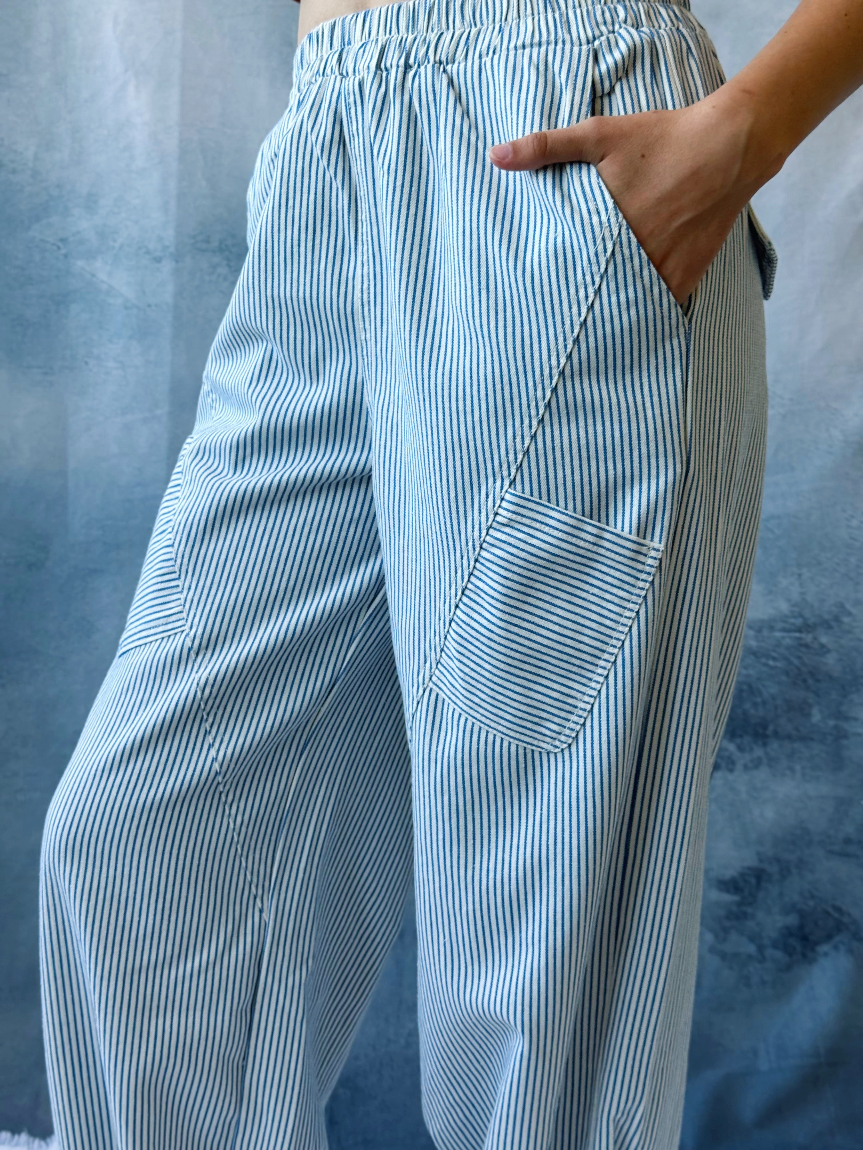 Coney Island Pants - BLUE - willows clothing PANTS
