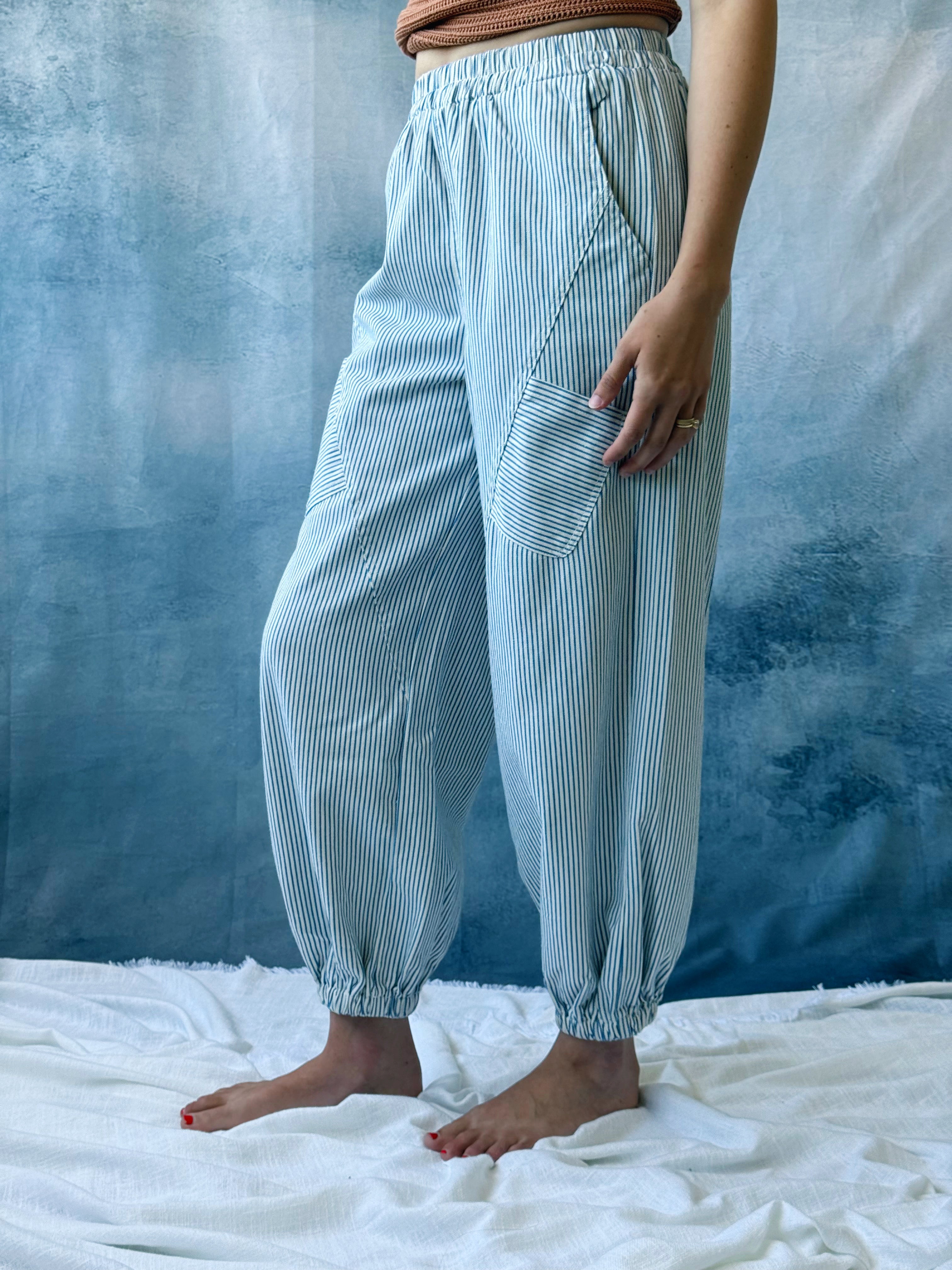 Coney Island Pants - BLUE - willows clothing PANTS