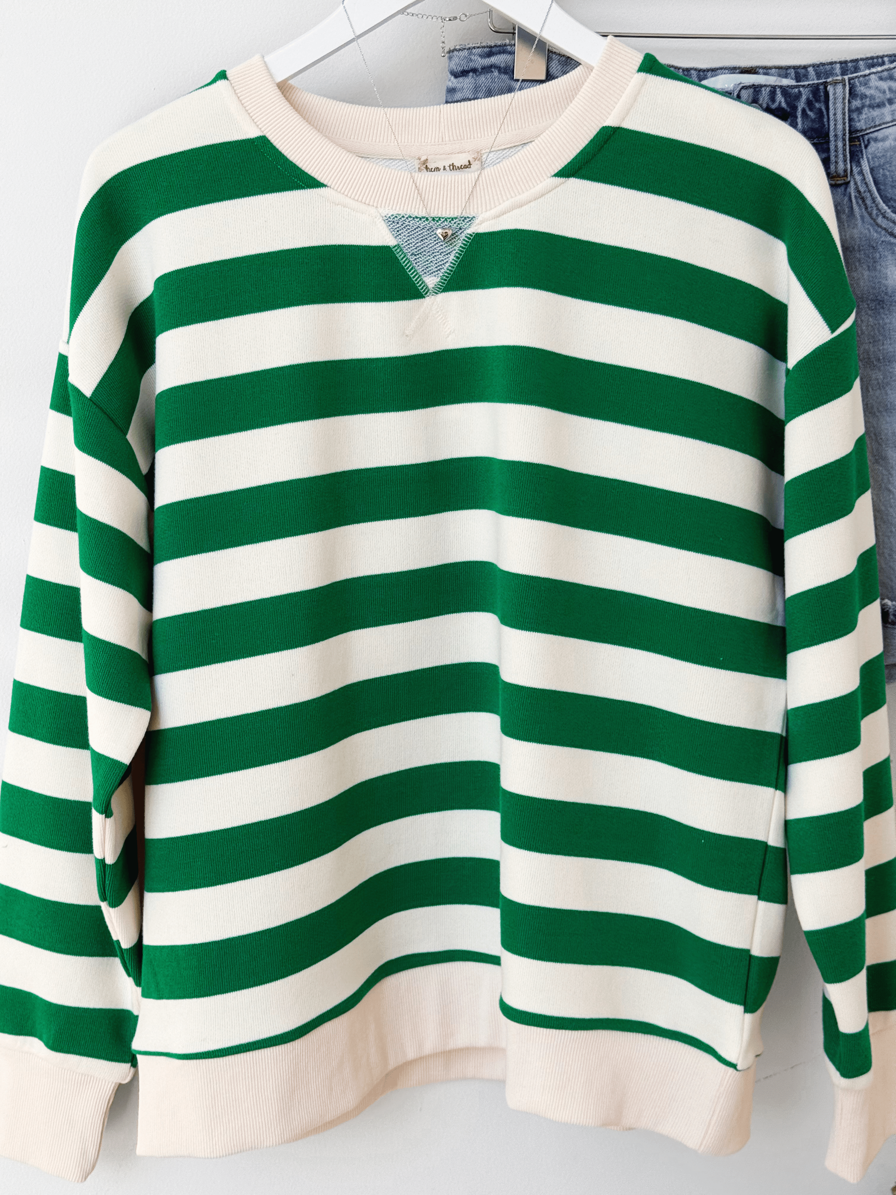 Connor Sweatshirt - KELLY GREEN - willows clothing SWEATSHIRT