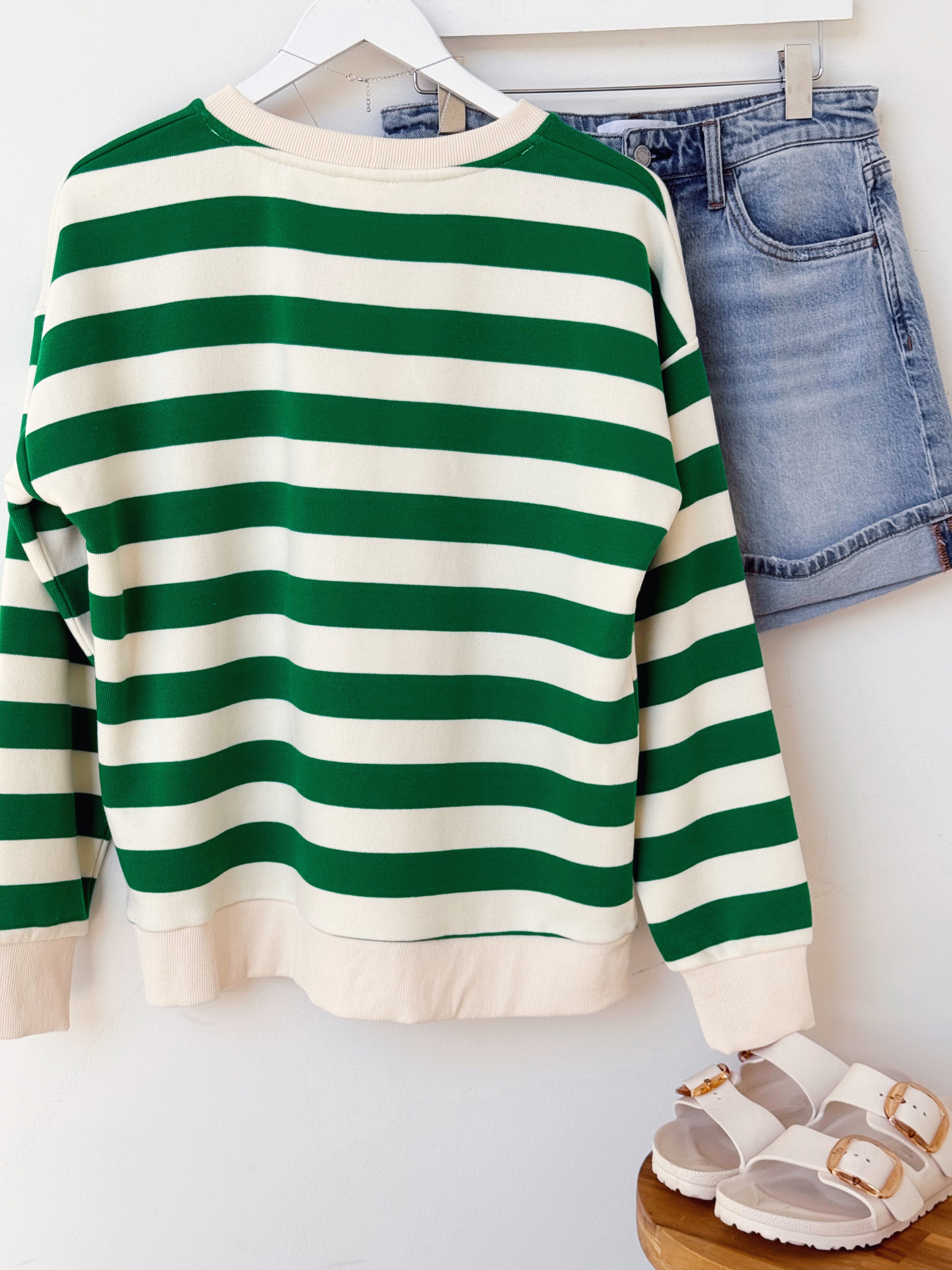 Connor Sweatshirt - KELLY GREEN - willows clothing SWEATSHIRT