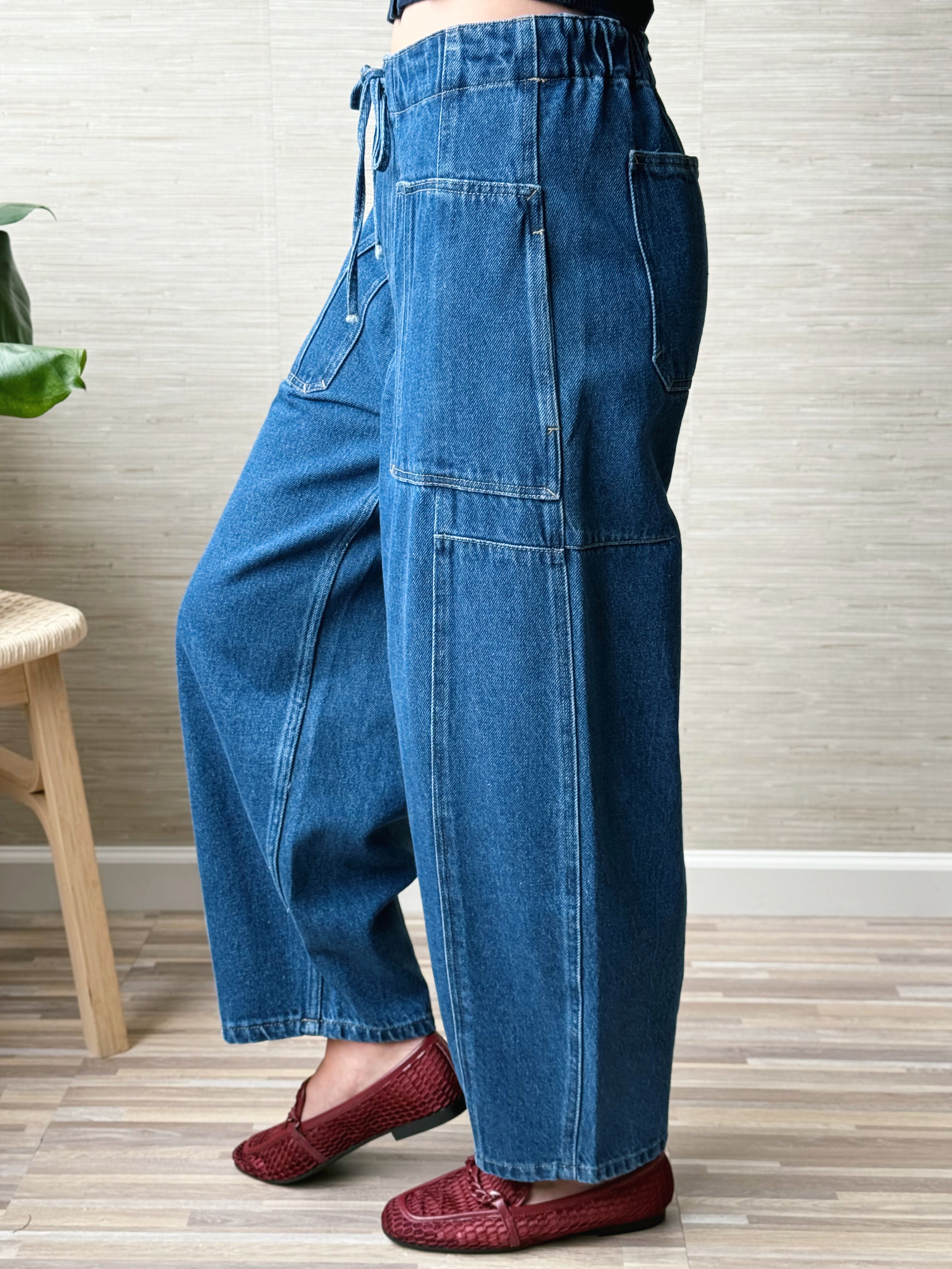 Conway Jean - BLUE - willows clothing BARREL JEAN