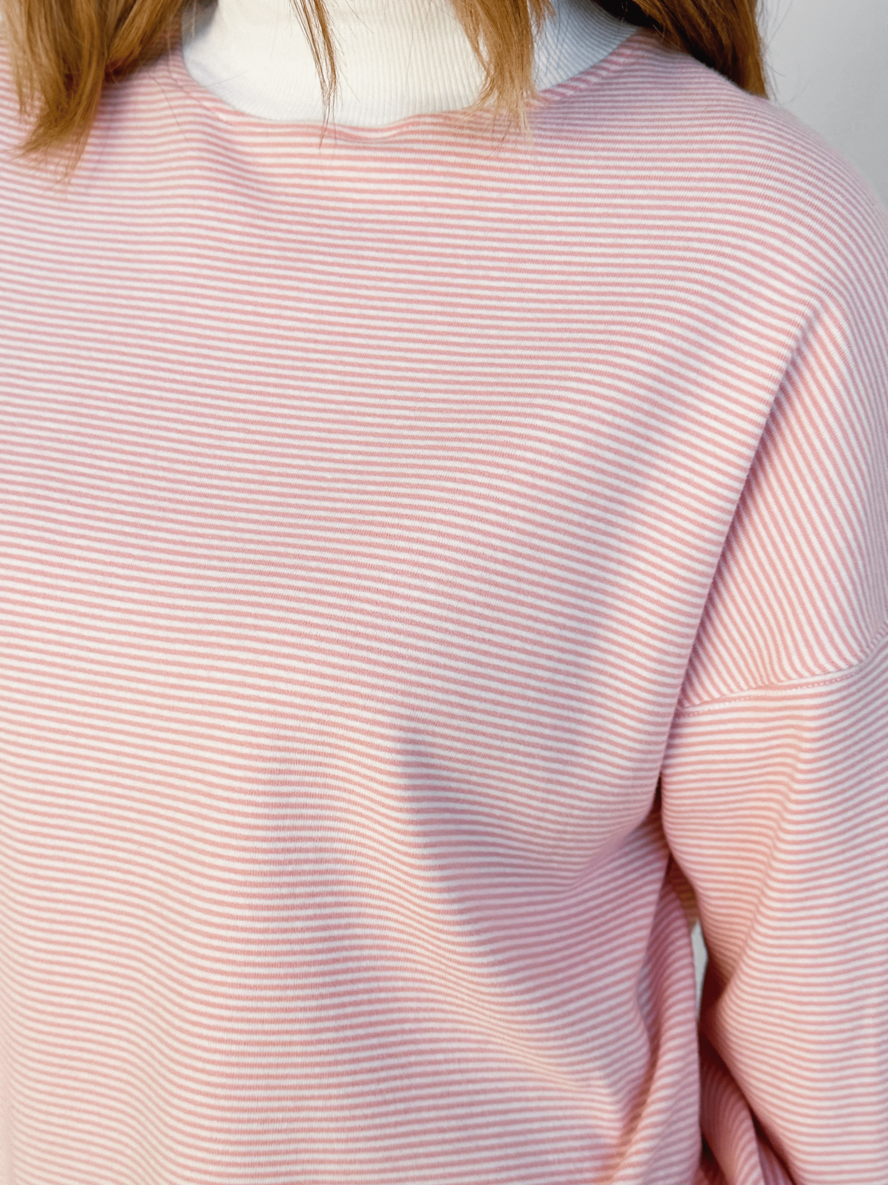 Cora Sweatshirt - PEACH/CREAM - willows clothing SWEATSHIRT