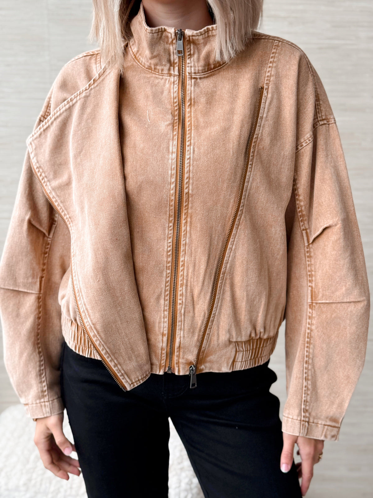 Cozy Chapter Jacket - CAMEL - willows clothing JACKET