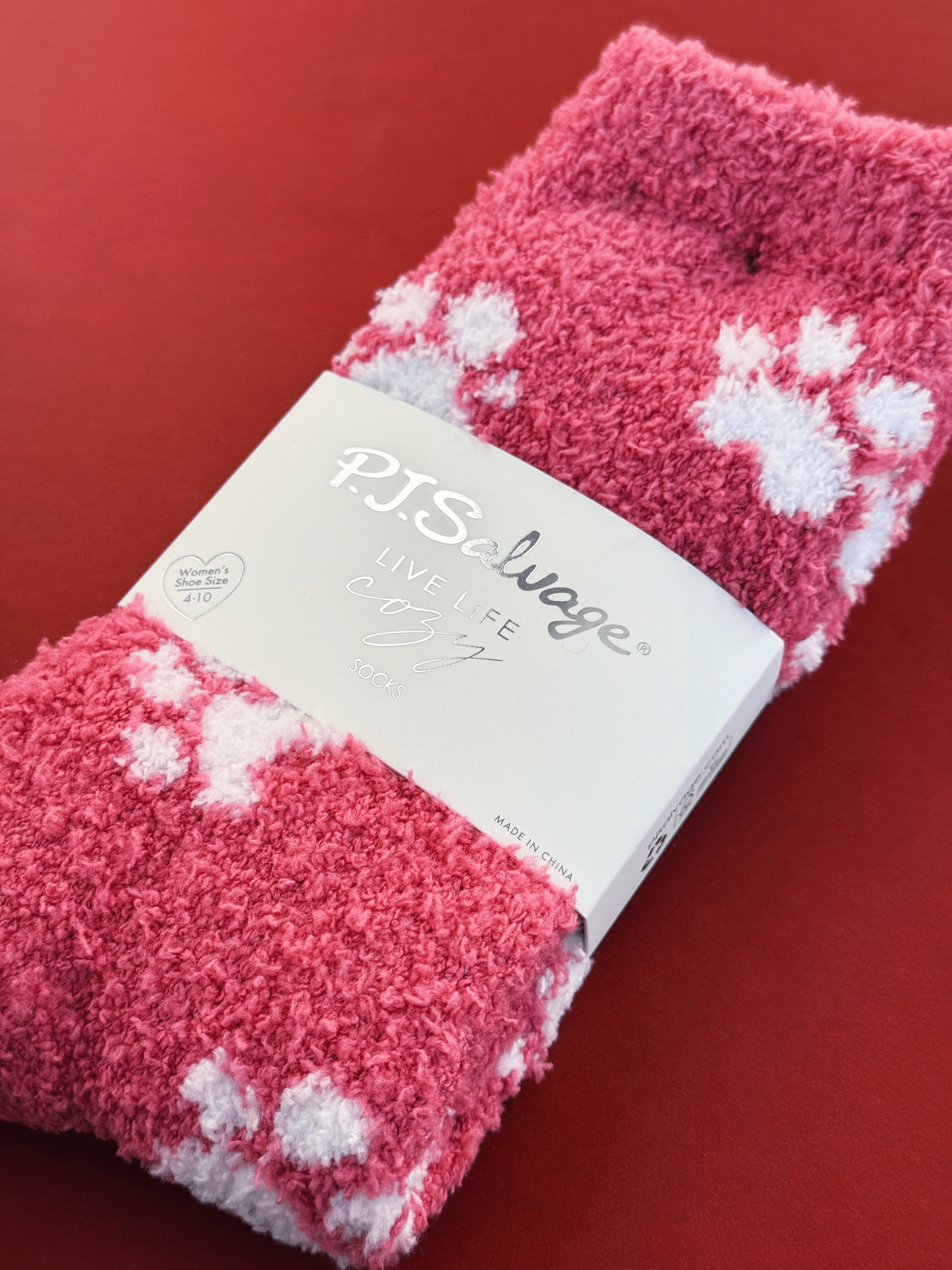 Cozy In Love Crew Socks - PAWS - willows clothing SOCKS