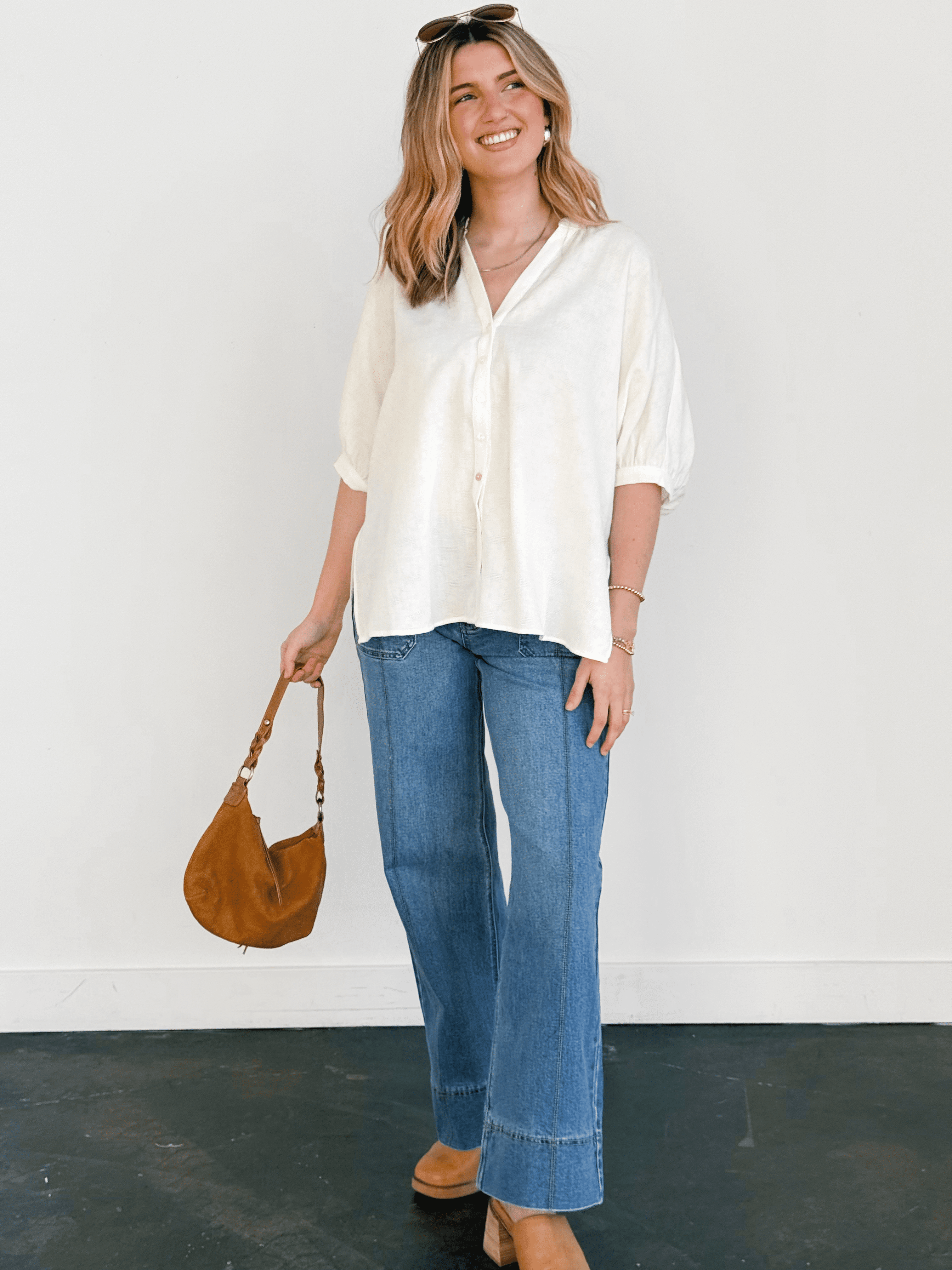 Daisy Blouse - OFF WHITE - willows clothing BLOUSE