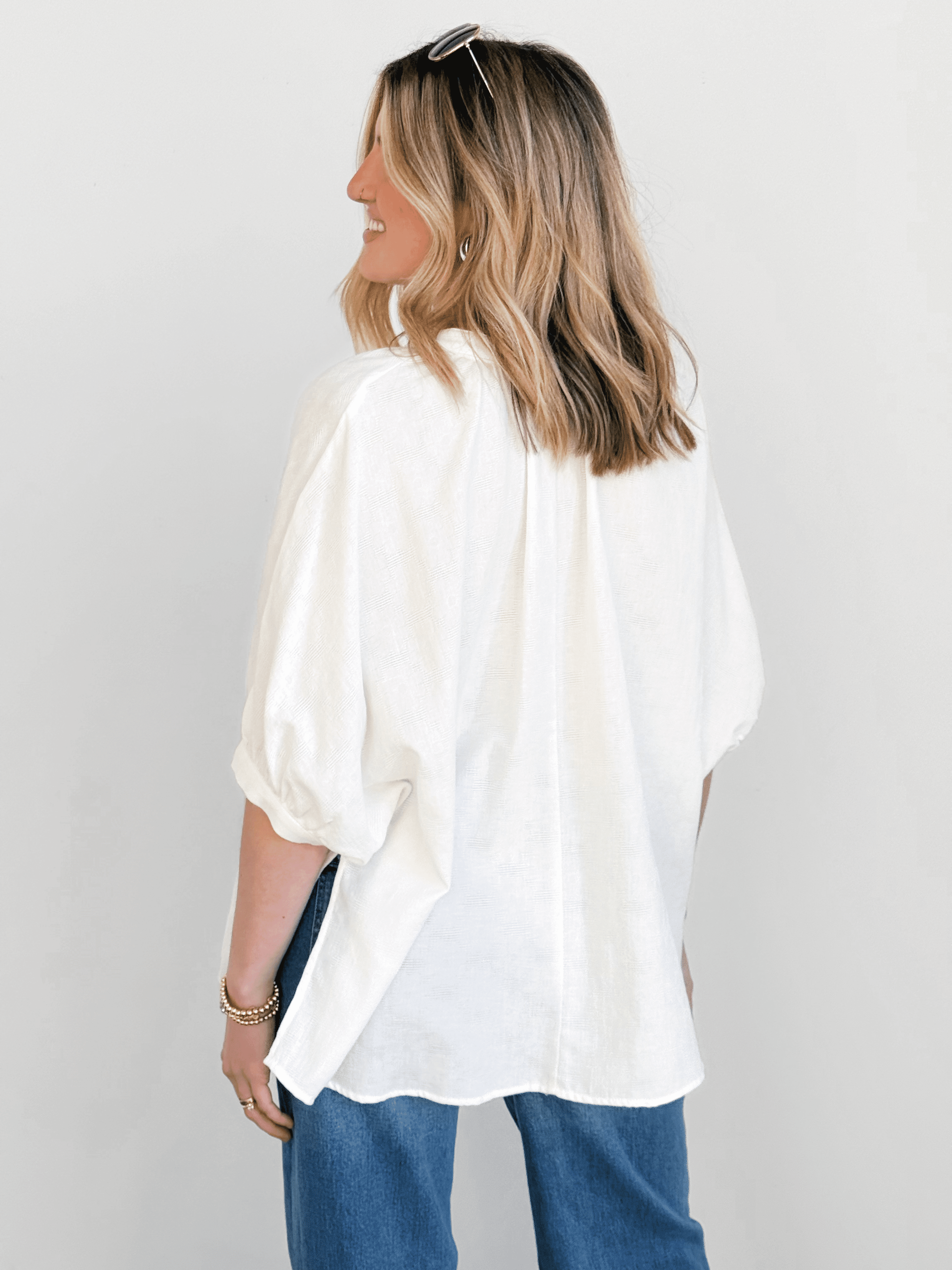Daisy Blouse - OFF WHITE - willows clothing BLOUSE