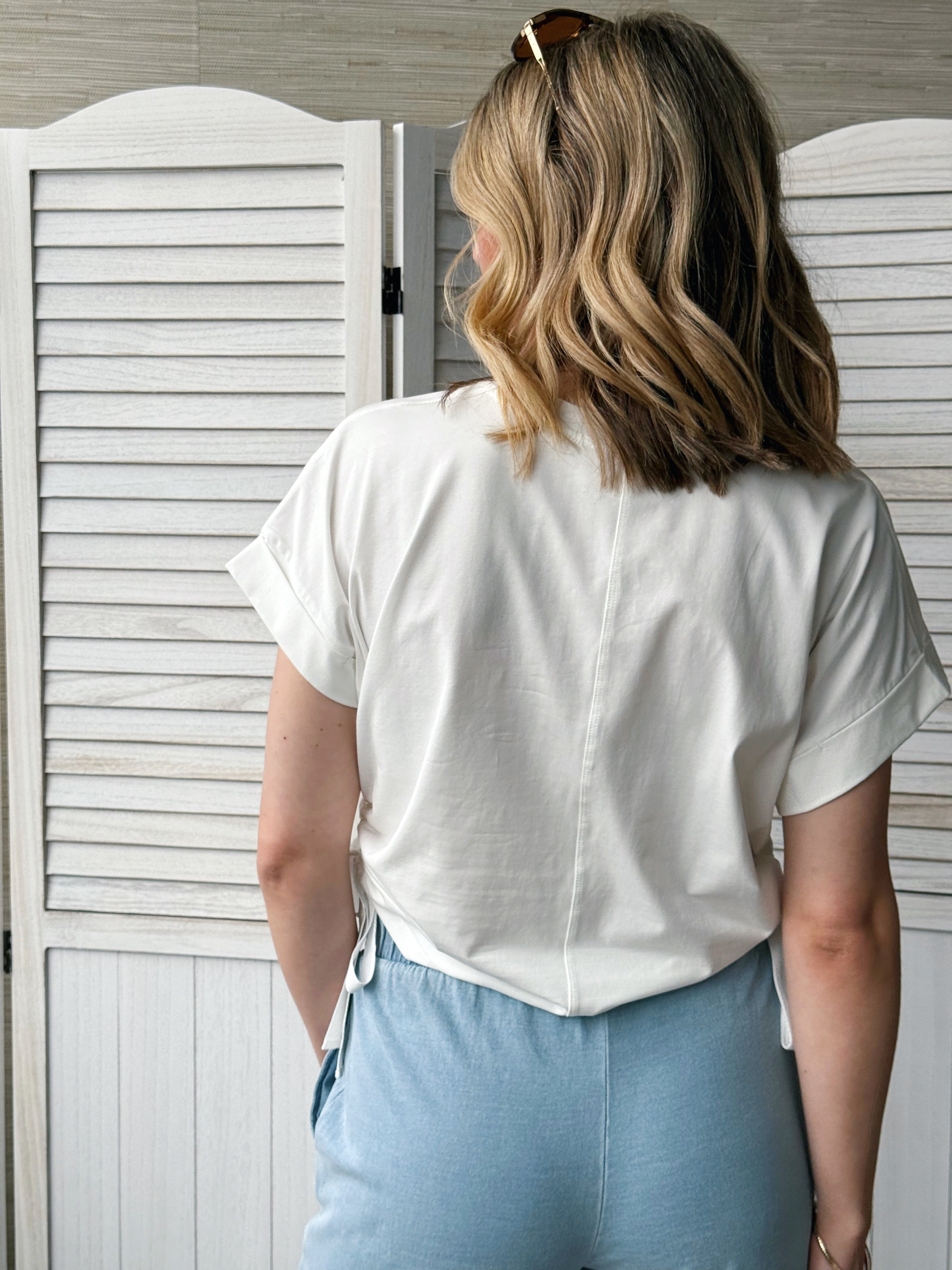 Dakota Tee - OFF WHITE - willows clothing S/S SHIRT
