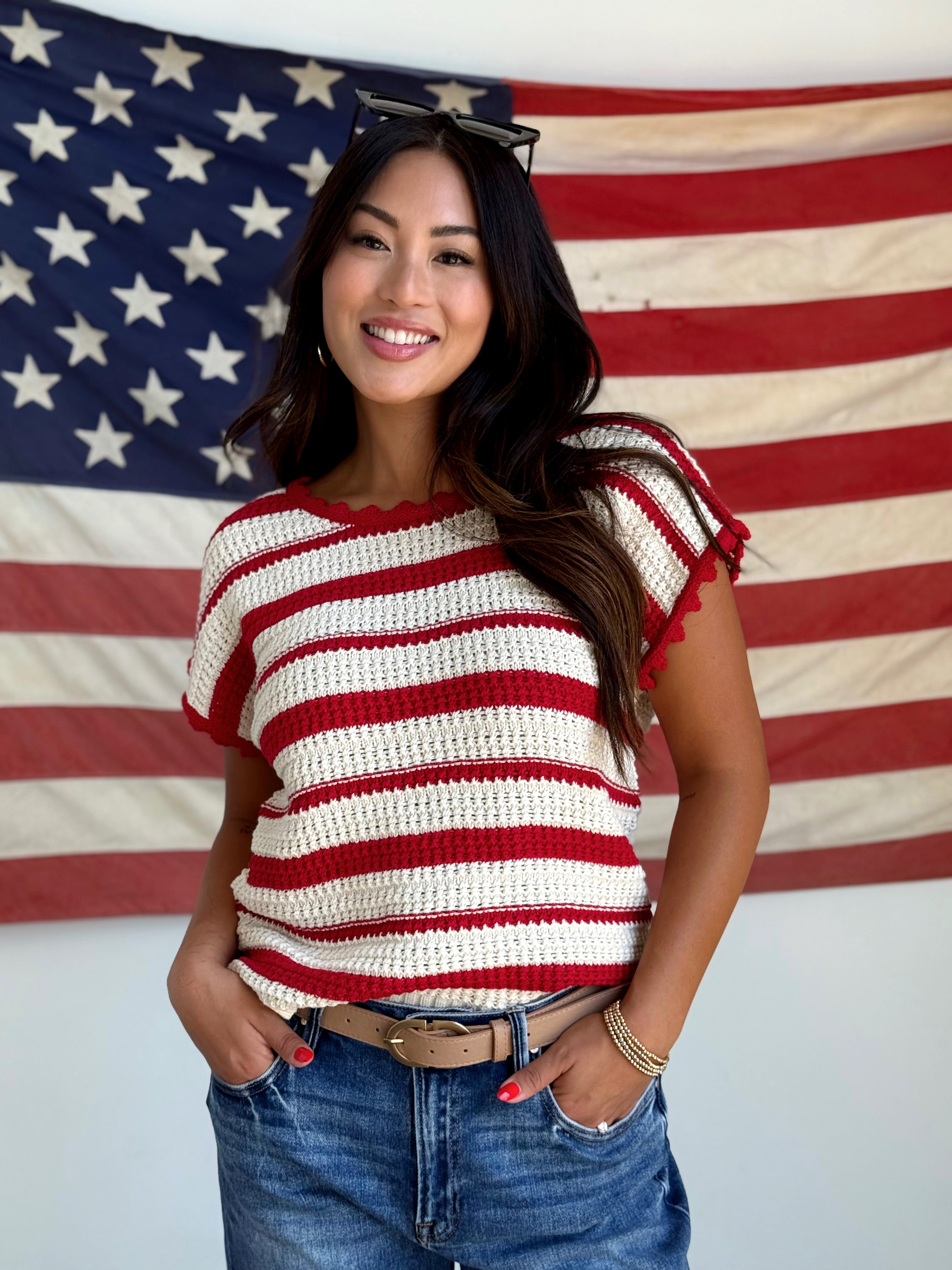 Darlin' Sweater - RED - willows clothing SWEATER