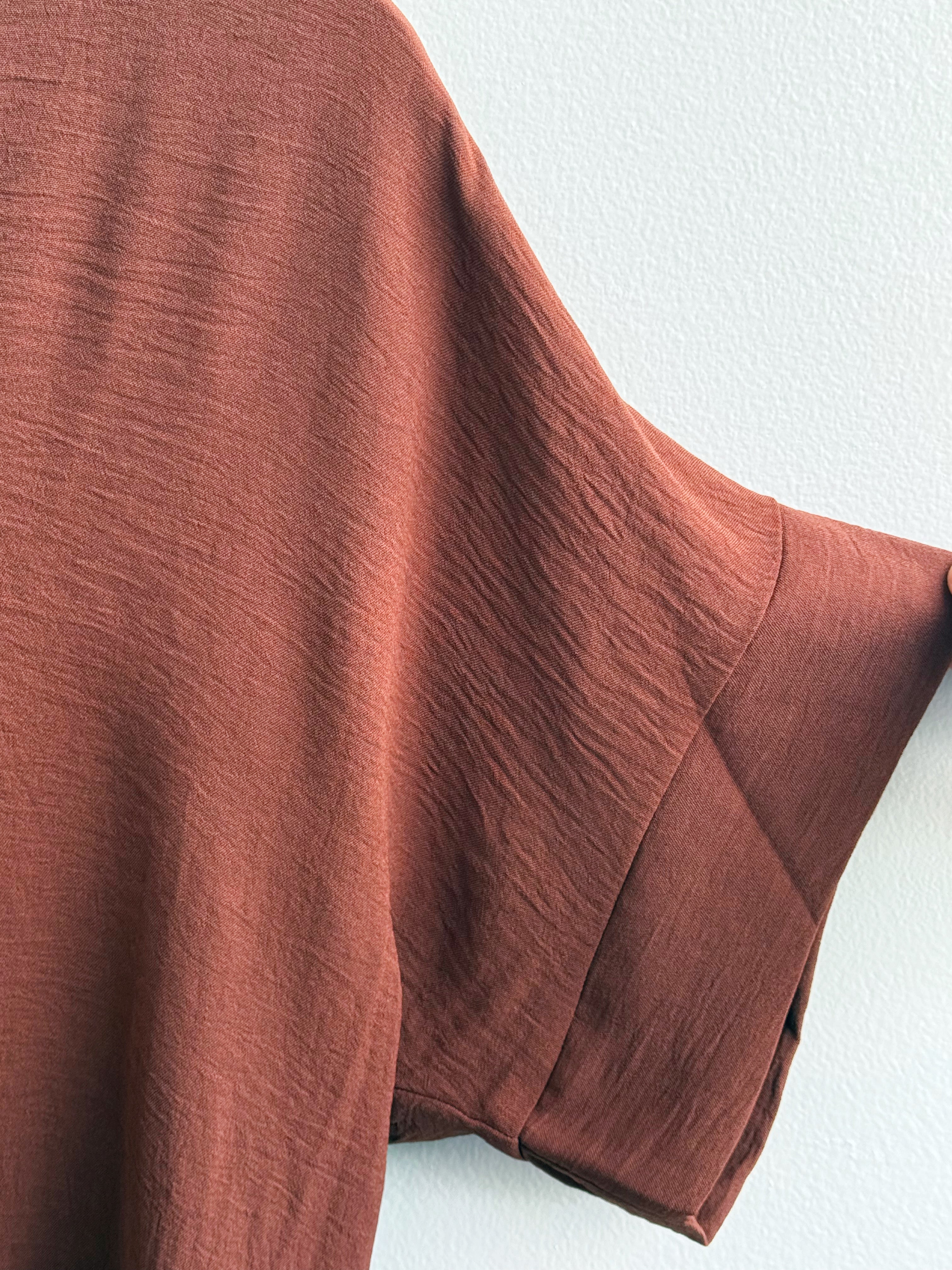 Dawn Blouse - BROWN - willows clothing S/S SHIRT