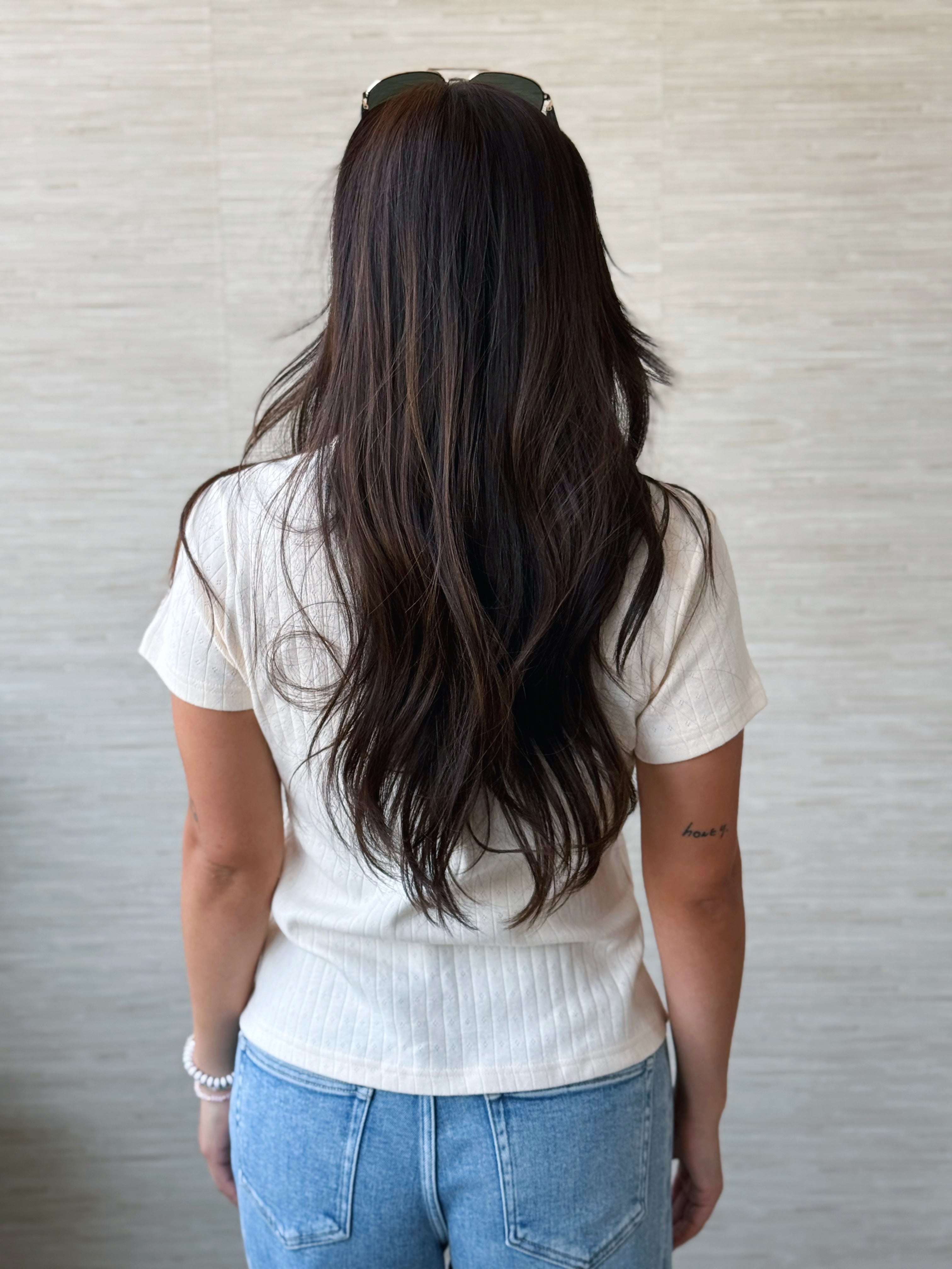 Delia Top - EGGNOG - willows clothing S/S SHIRT