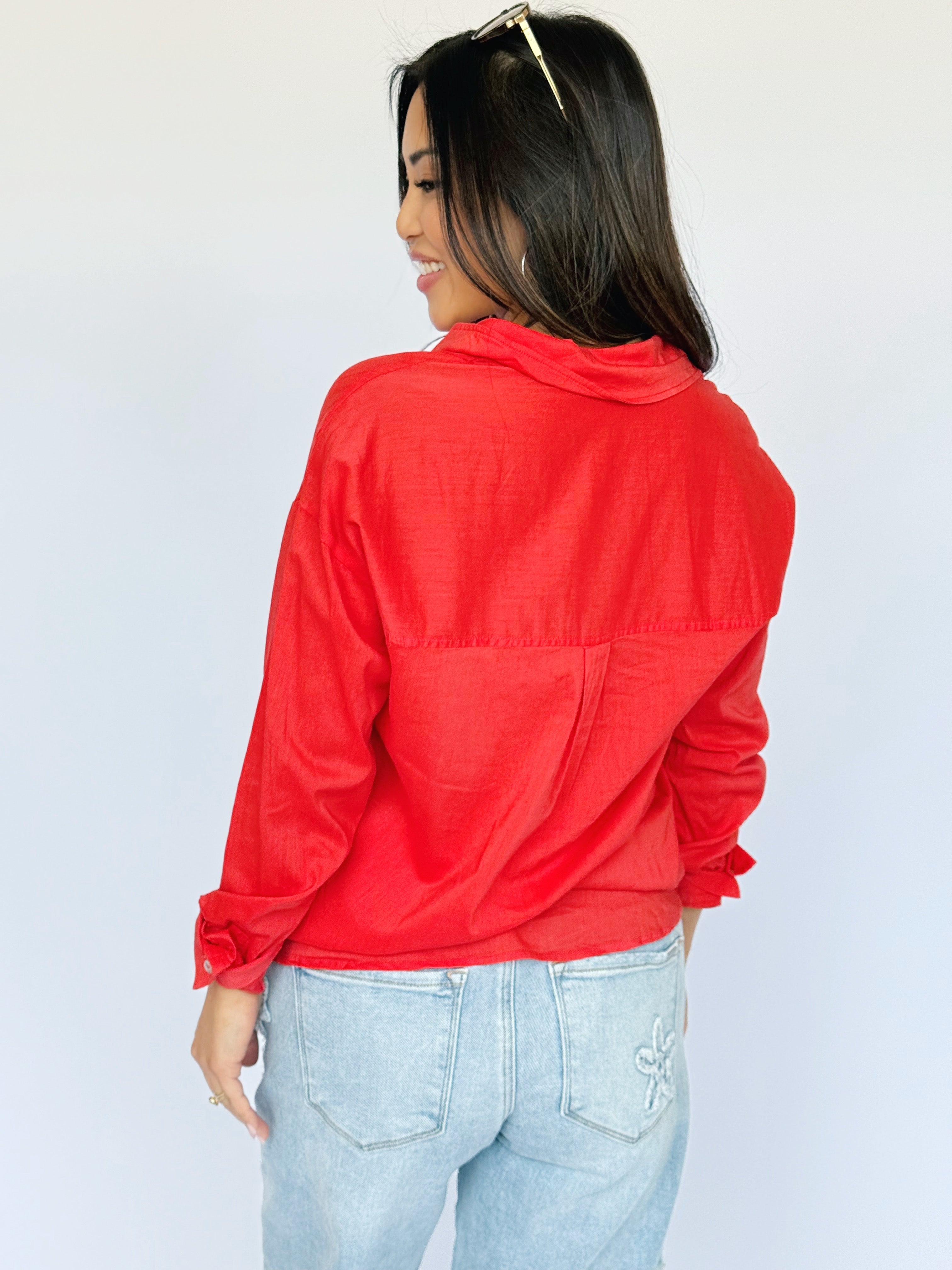 Dez Shirt - LAVA - willows clothing BLOUSE