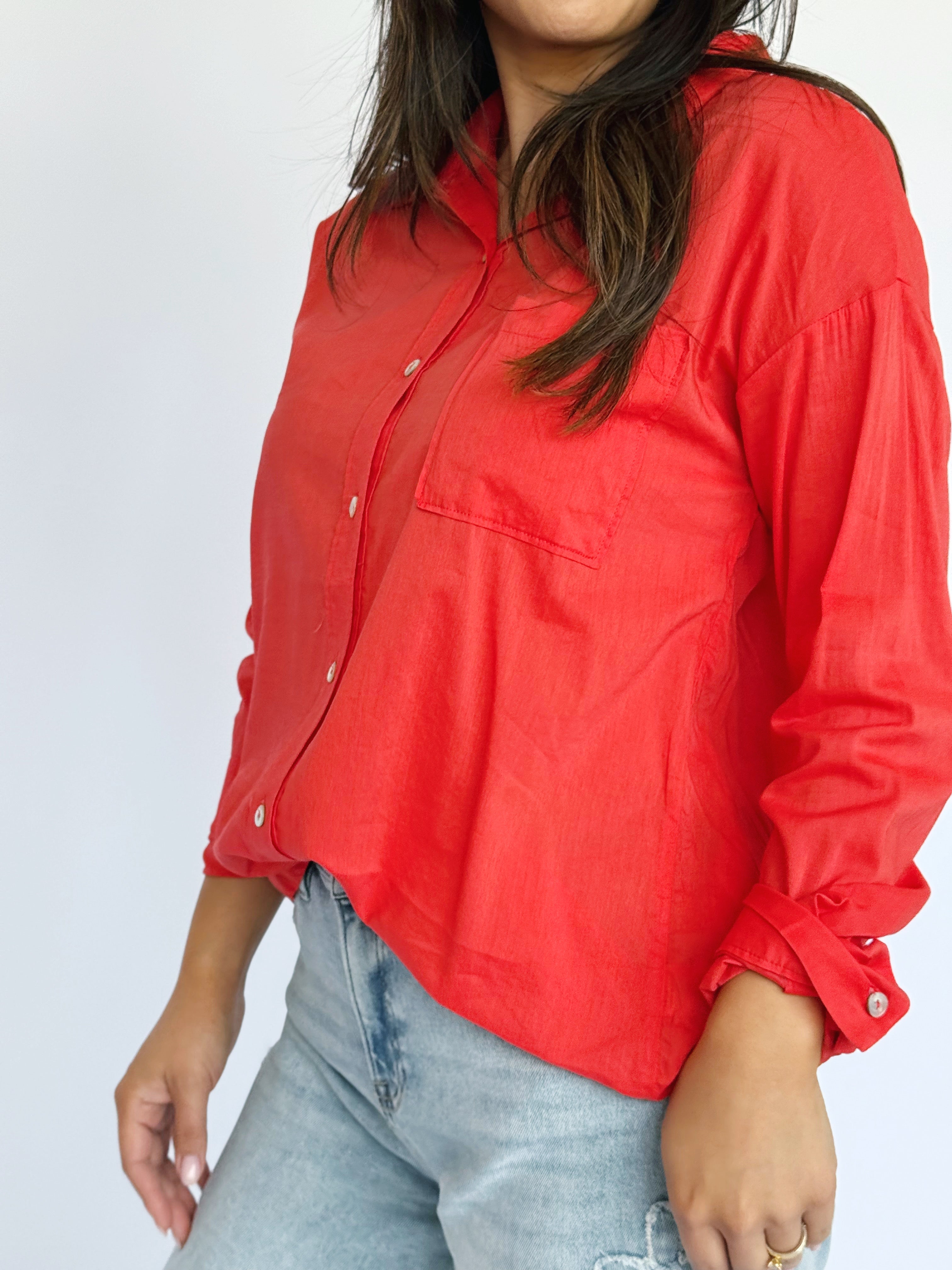 Dez Shirt - LAVA - willows clothing BLOUSE