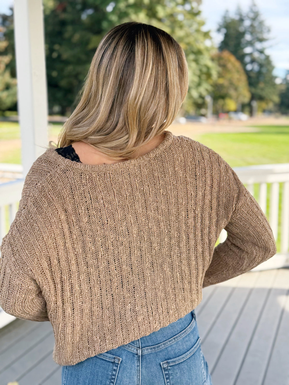 Down Town Vancouver Cardigan - CAPPUCCINO - willows clothing Cardigan