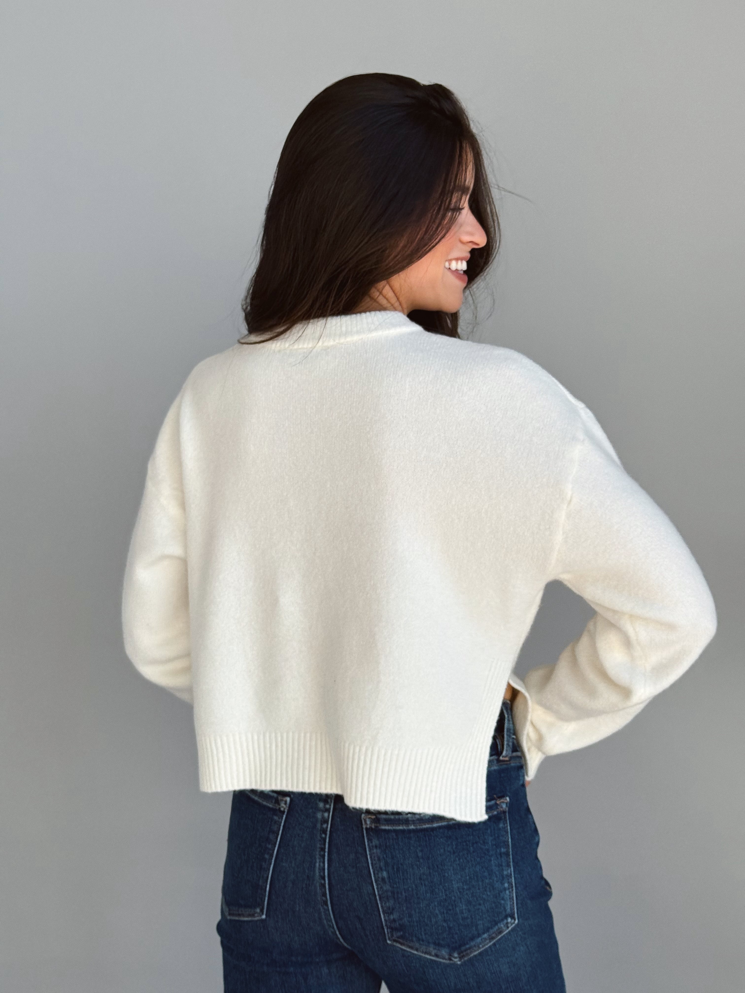 Dragonfly Inn Cardigan - IVORY - willows clothing Cardigan