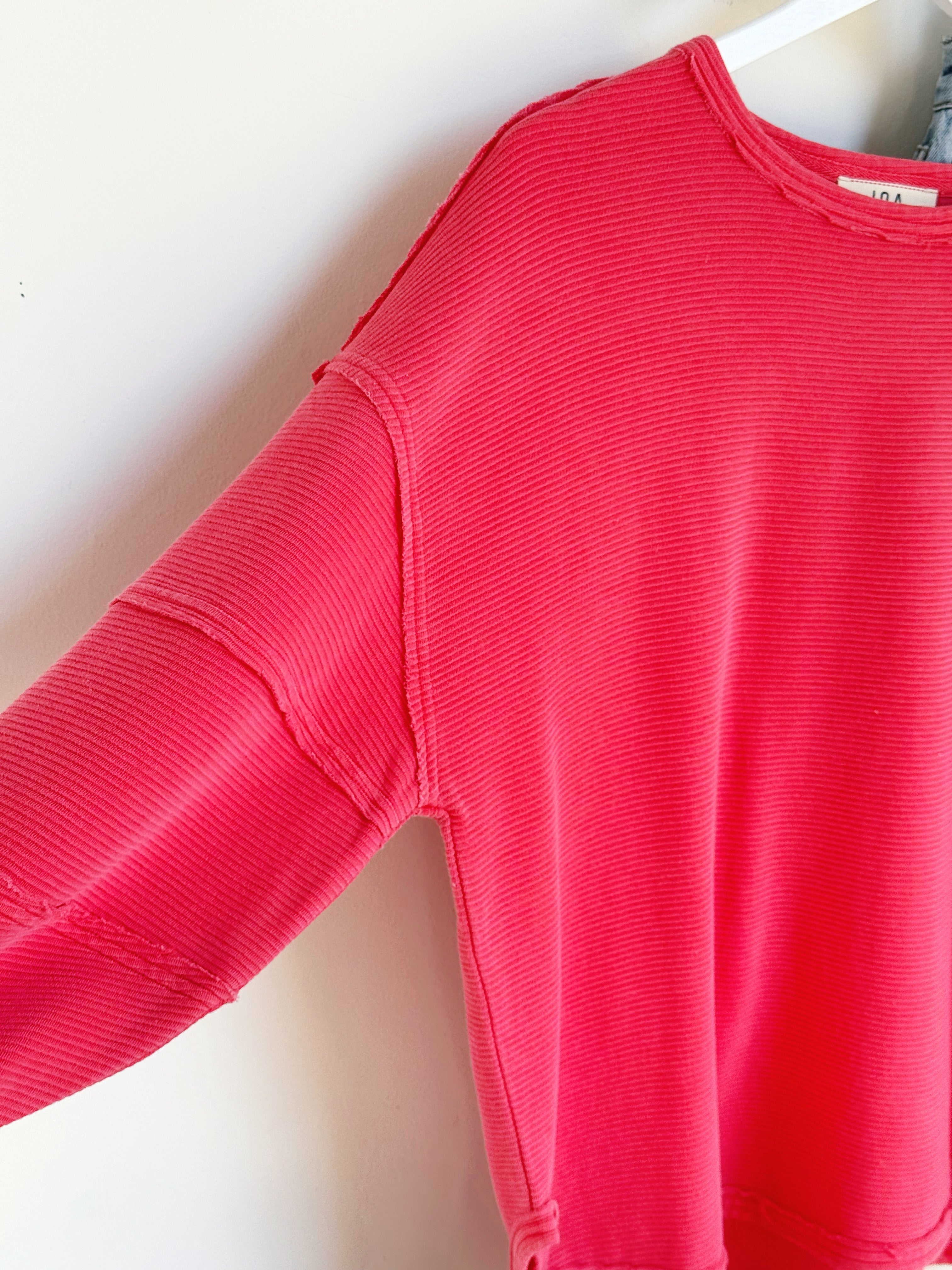 Driftwood Top - RED - willows clothing SWEATSHIRT