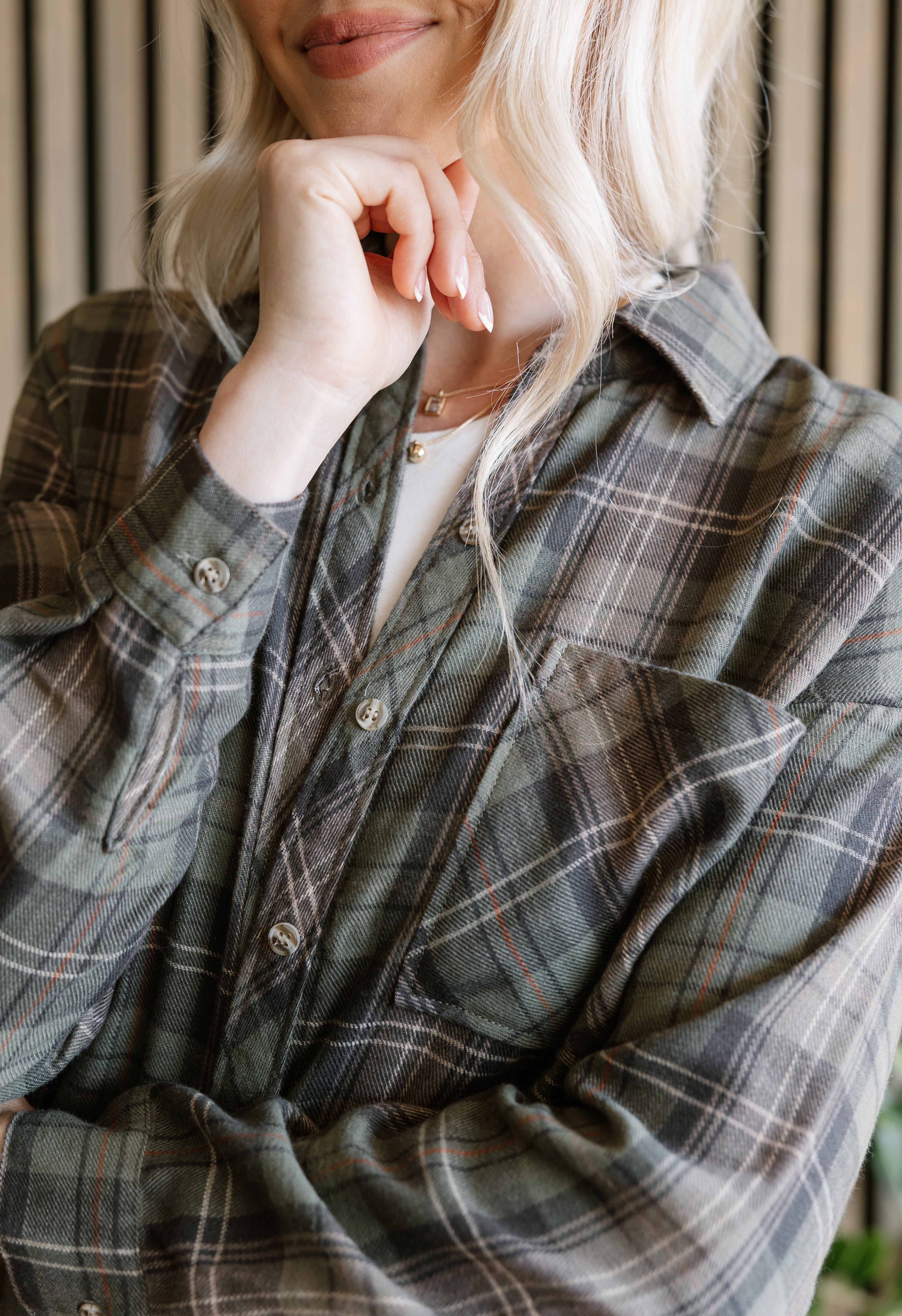 Early Riser Flannel - KHAKI - willows clothing L/S SHIRT