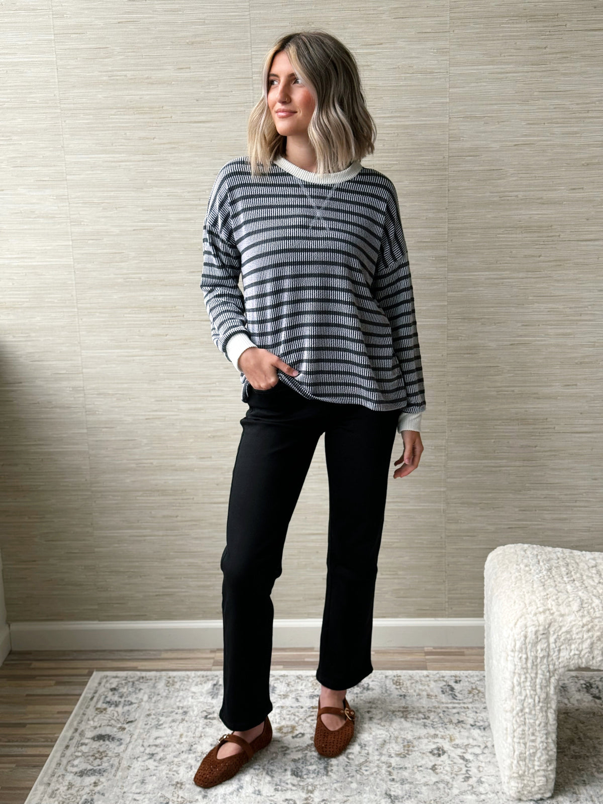 Earth, Wind & Fire Top - BLACK - willows clothing L/S SHIRT