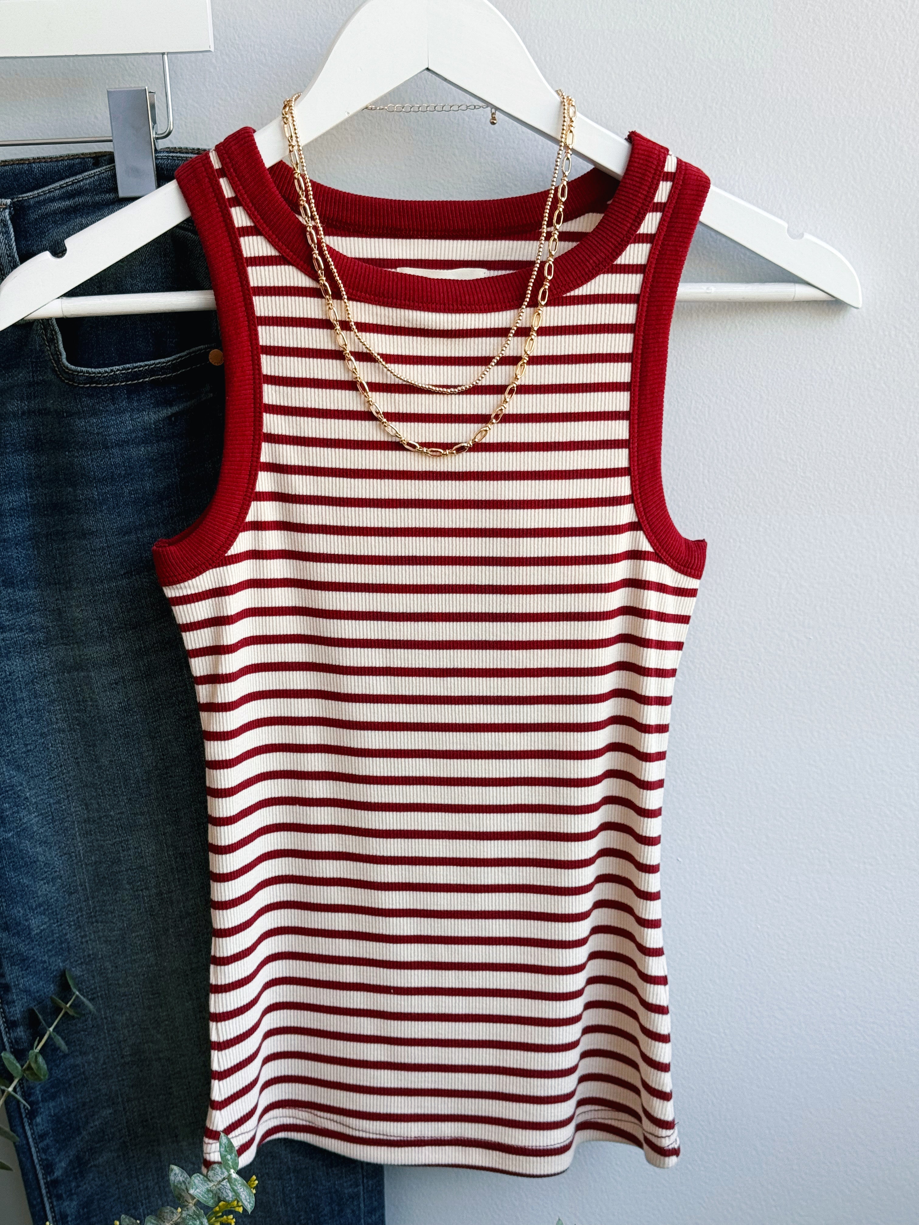 Ellen Tank - SAND RED - willows clothing TANK