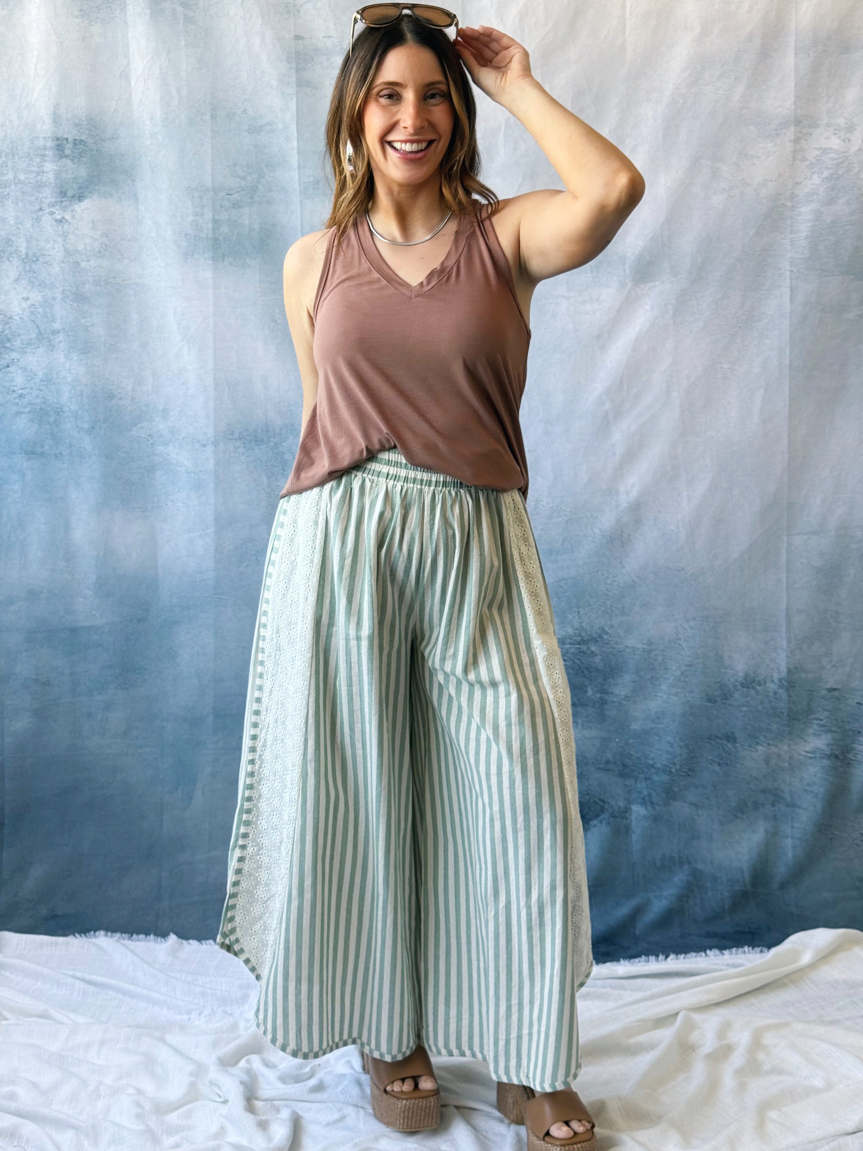 Ellie Tank - CHOCOLATE MILK - willows clothing TANKS