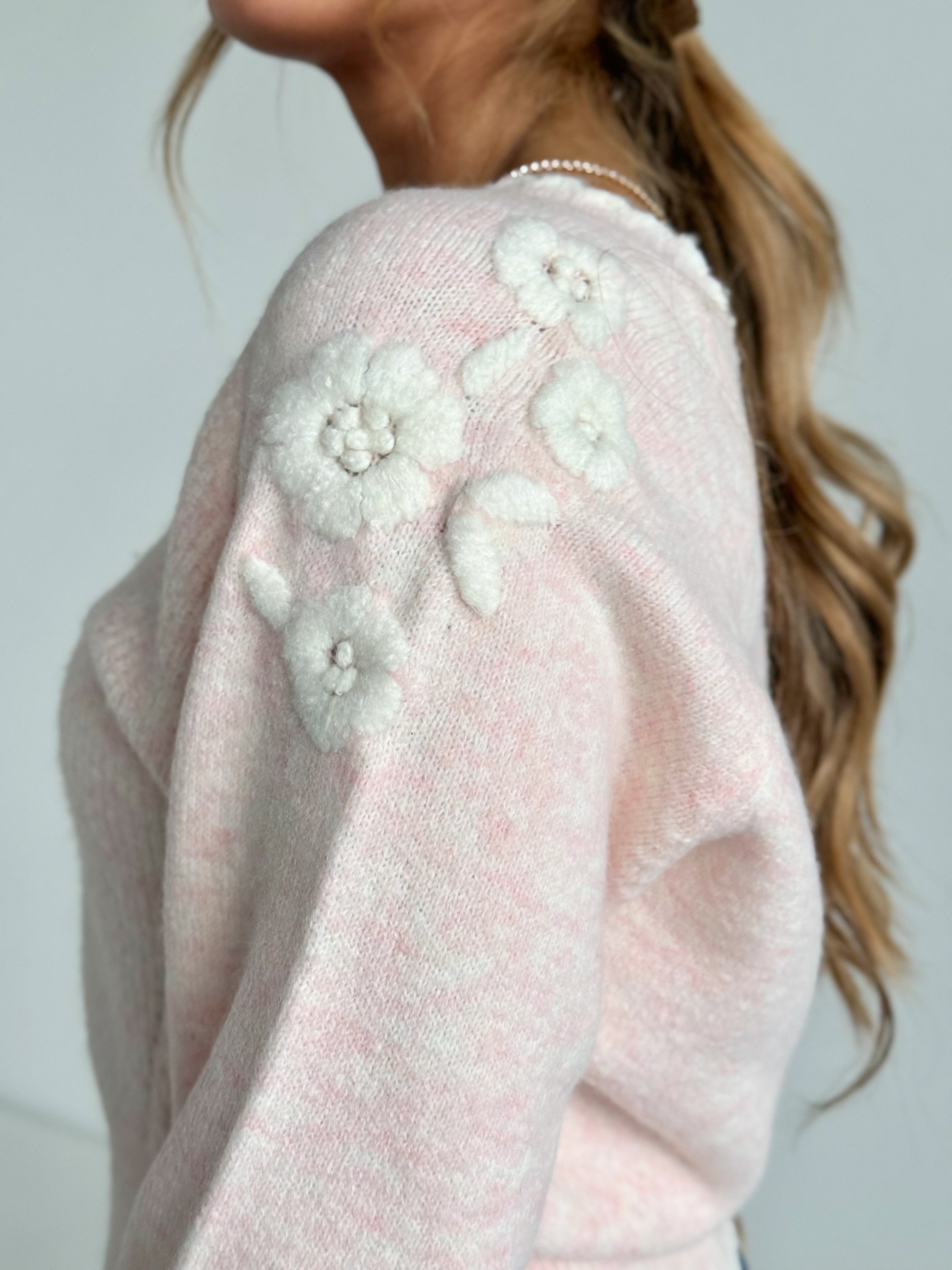 Eloise Sweater - LIGHT PINK - willows clothing SWEATER