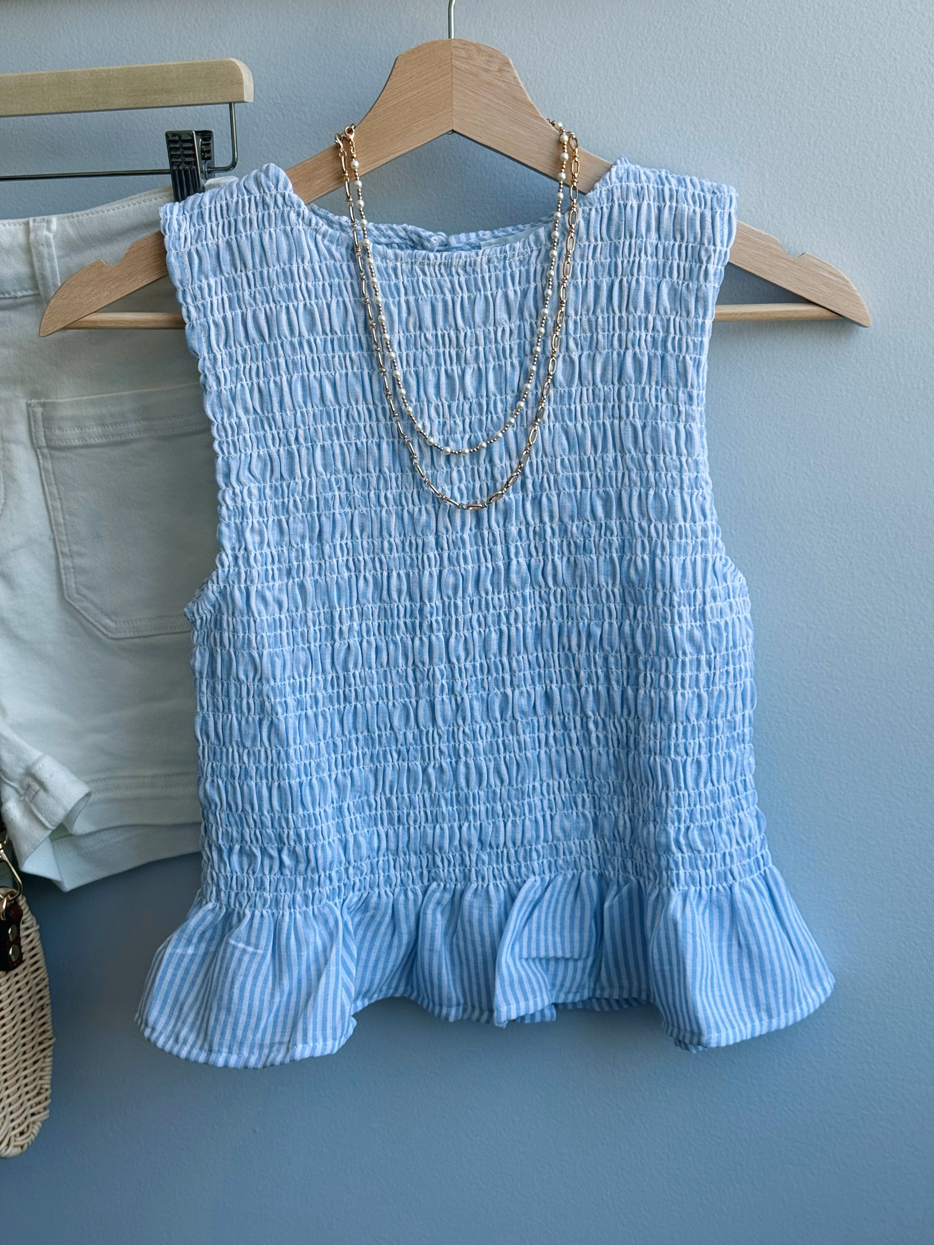Emery Tank - LIGHT BLUE - willows clothing TANK