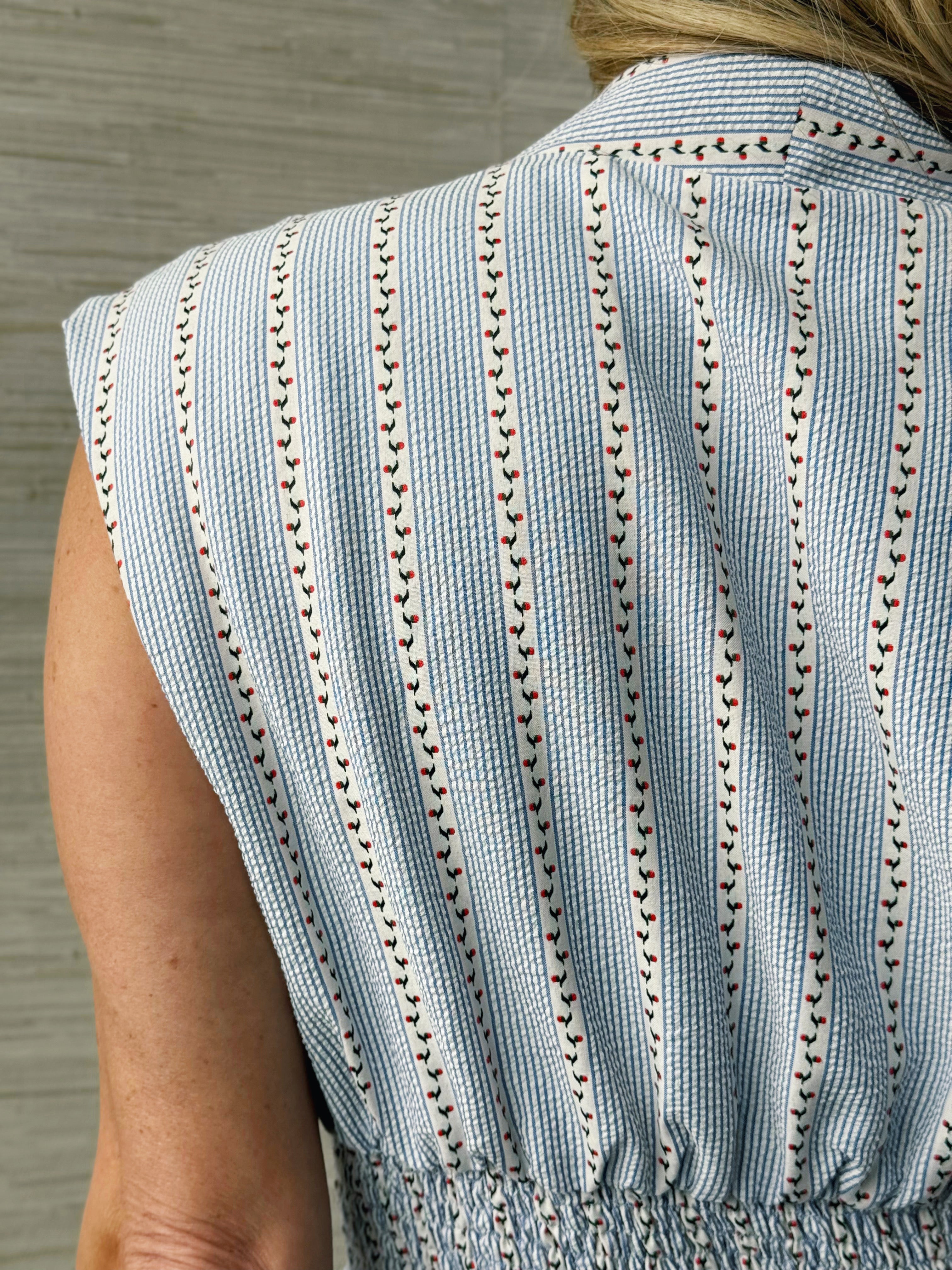 Emilia Dress - BLUE - willows clothing MIDI DRESS