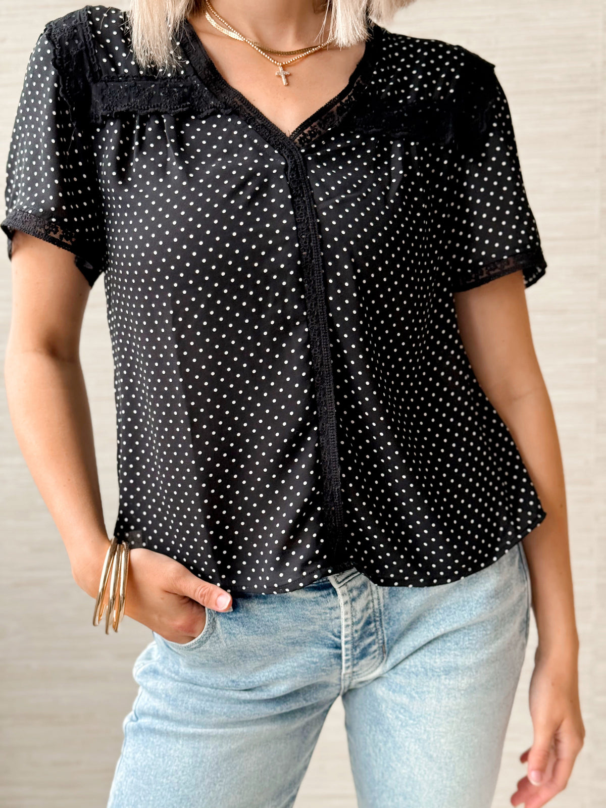 Emily in Paris Top - BLACK - willows clothing S/S SHIRT