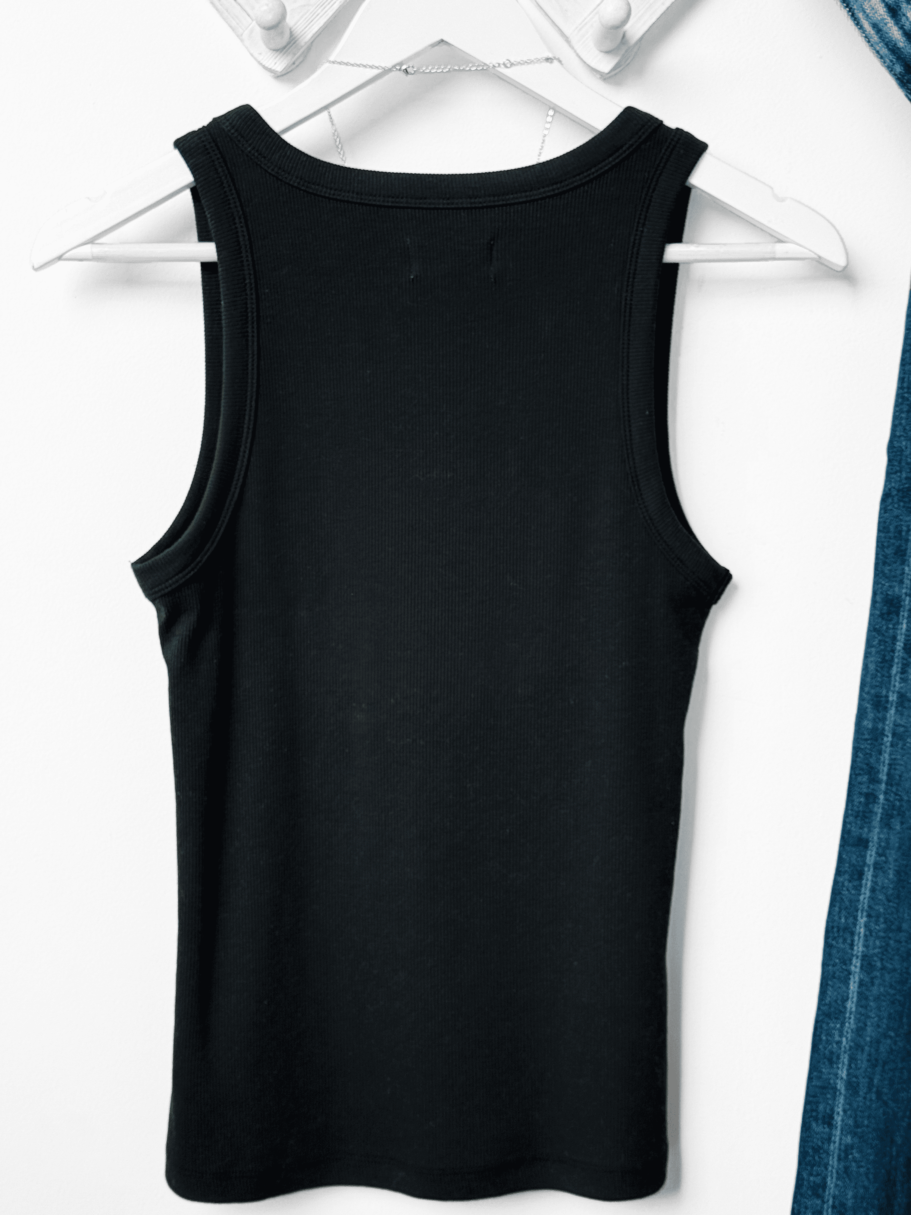 Ethel Tank - BLACK - willows clothing TANK