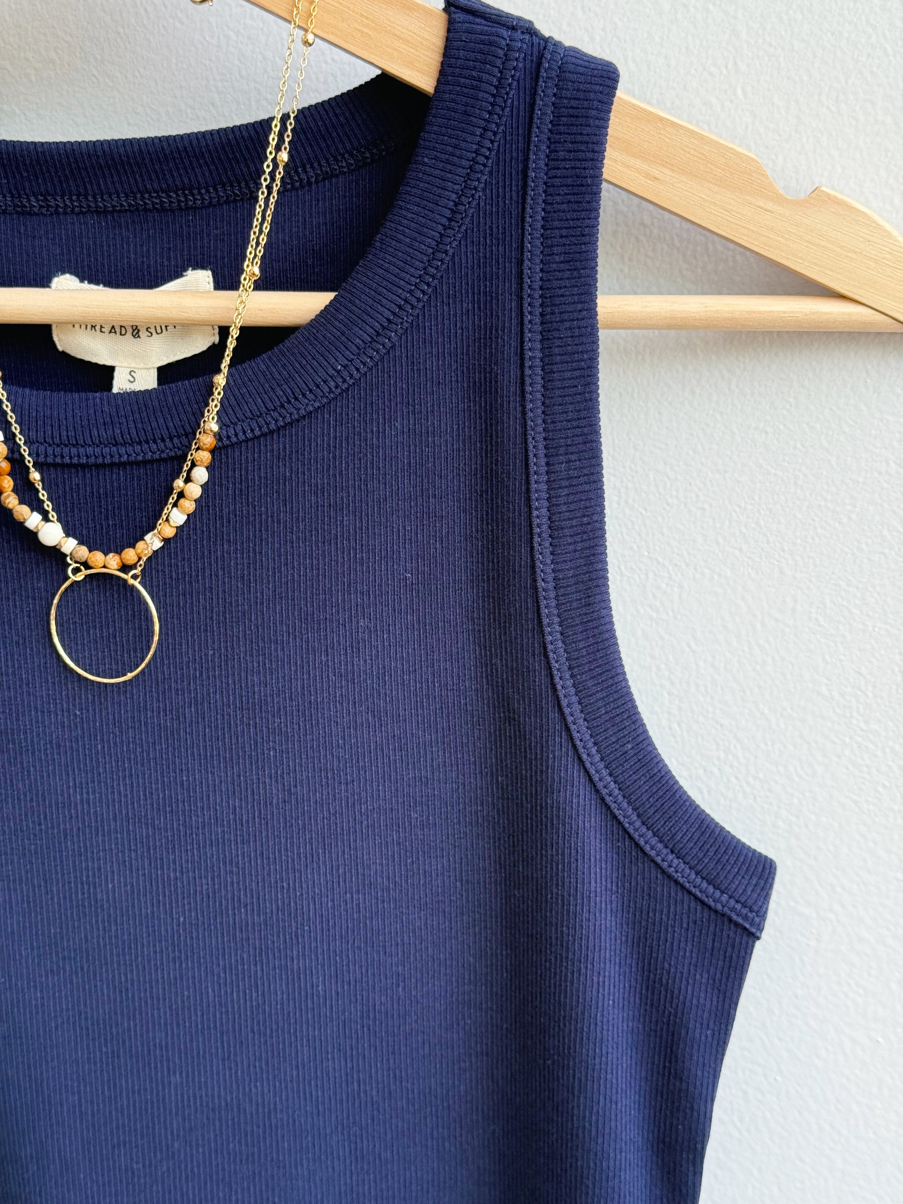 Ethel Tank - EVENING BLUE - willows clothing TANKS