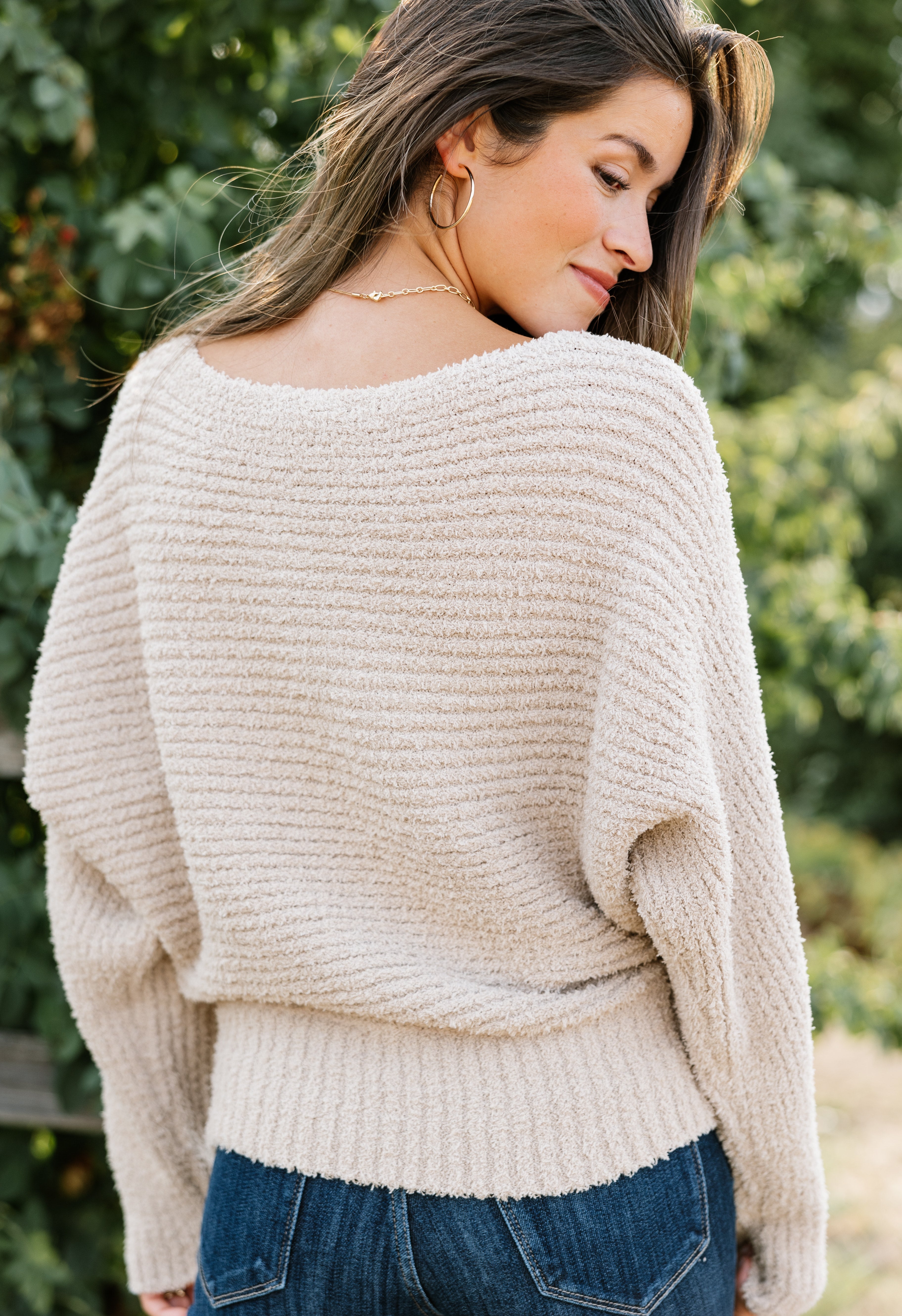 Etta Sweater - TAN - willows clothing SWEATER