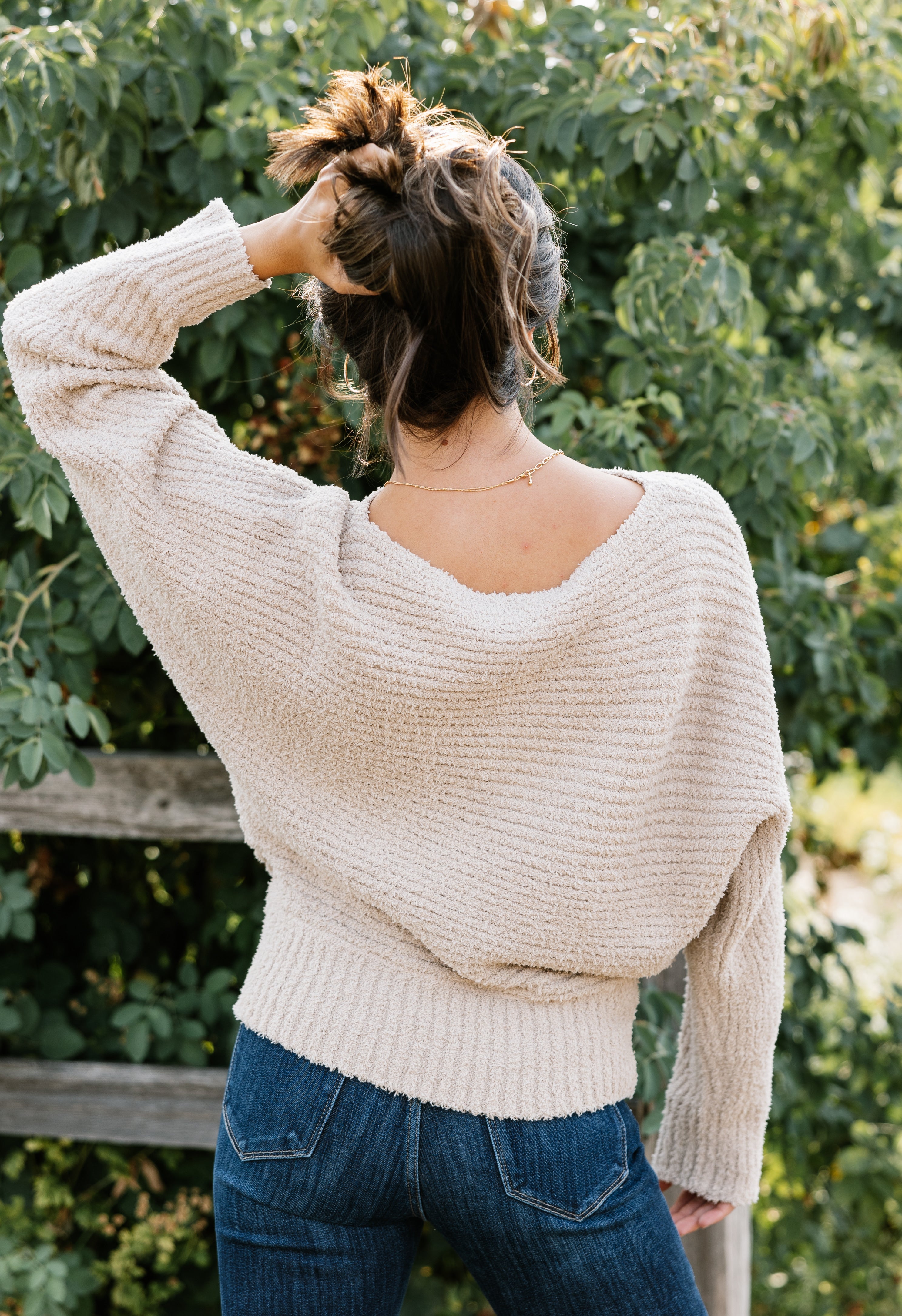 Etta Sweater - TAN - willows clothing SWEATER