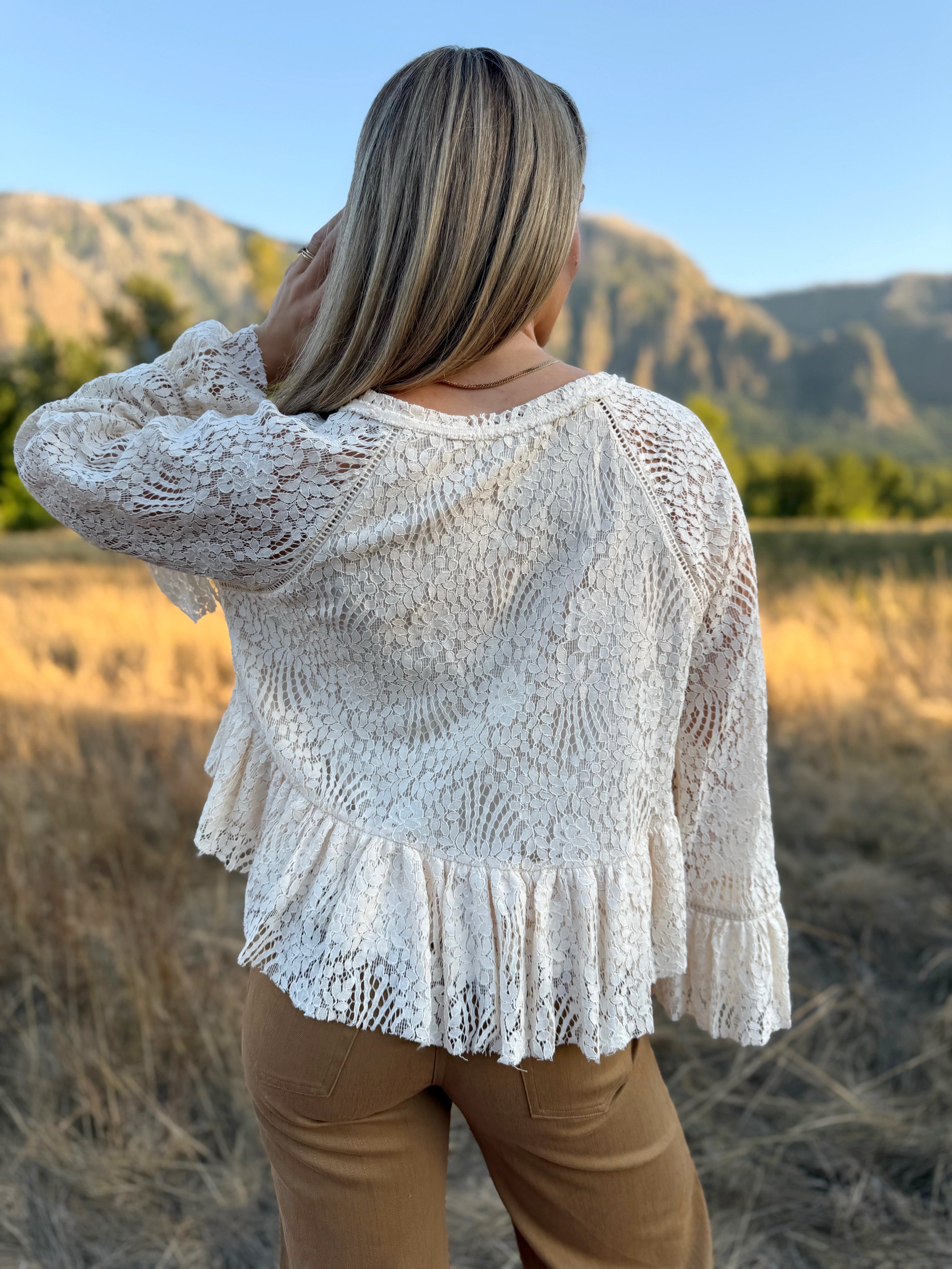 Fair Maiden, Beloved To Thee Blouse - CREAM - willows clothing BLOUSE