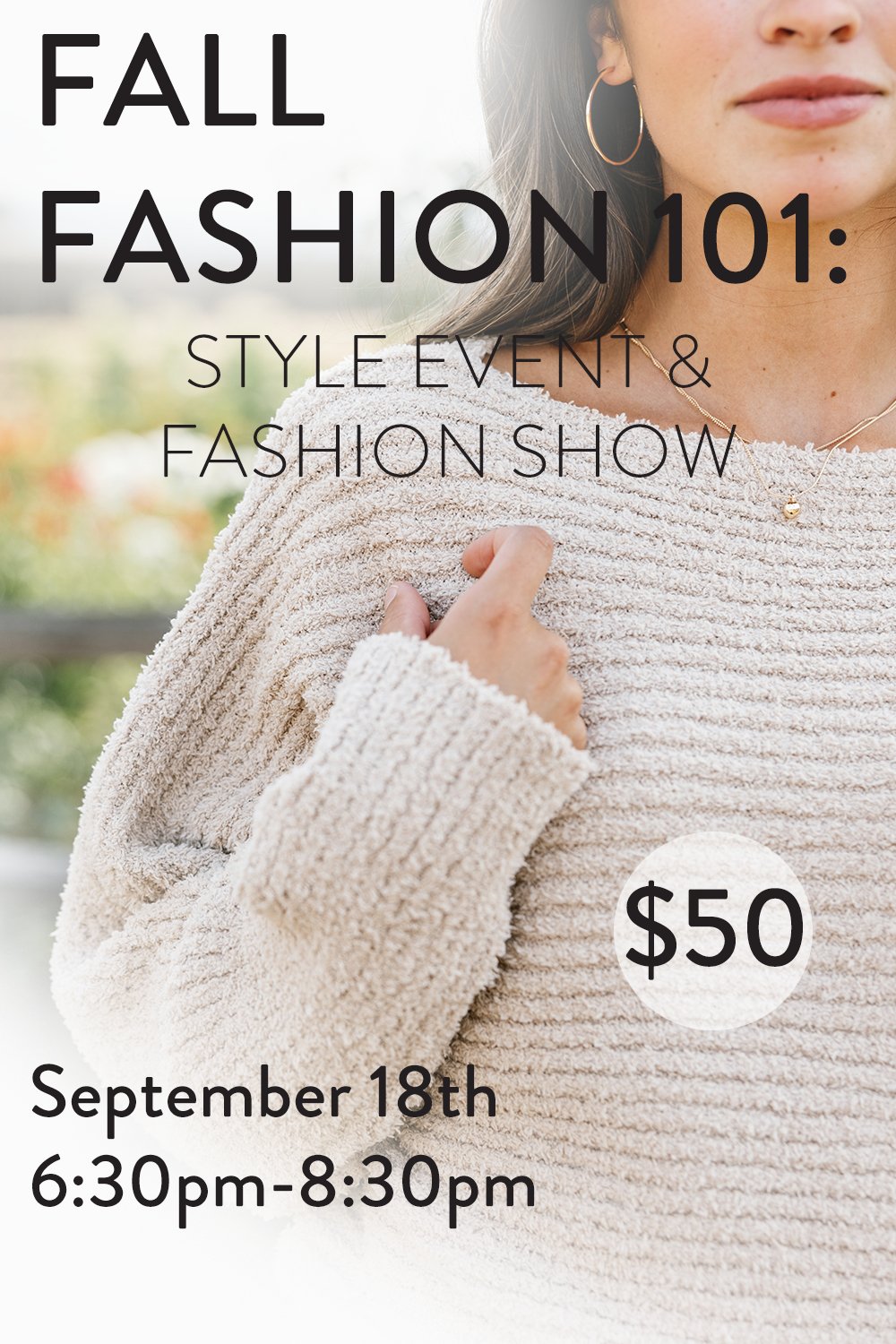 Fall Fashion 101: Style Event Tickets - willows clothing EVENTS