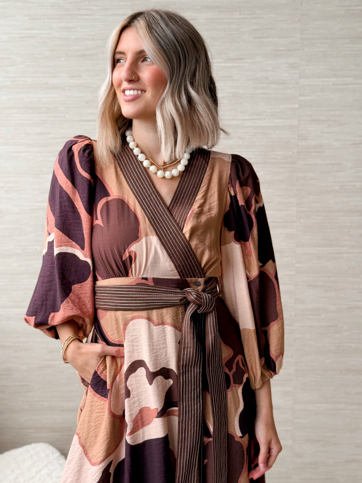 Fall Looks Good on You Dress - BROWN - willows clothing Long Dress