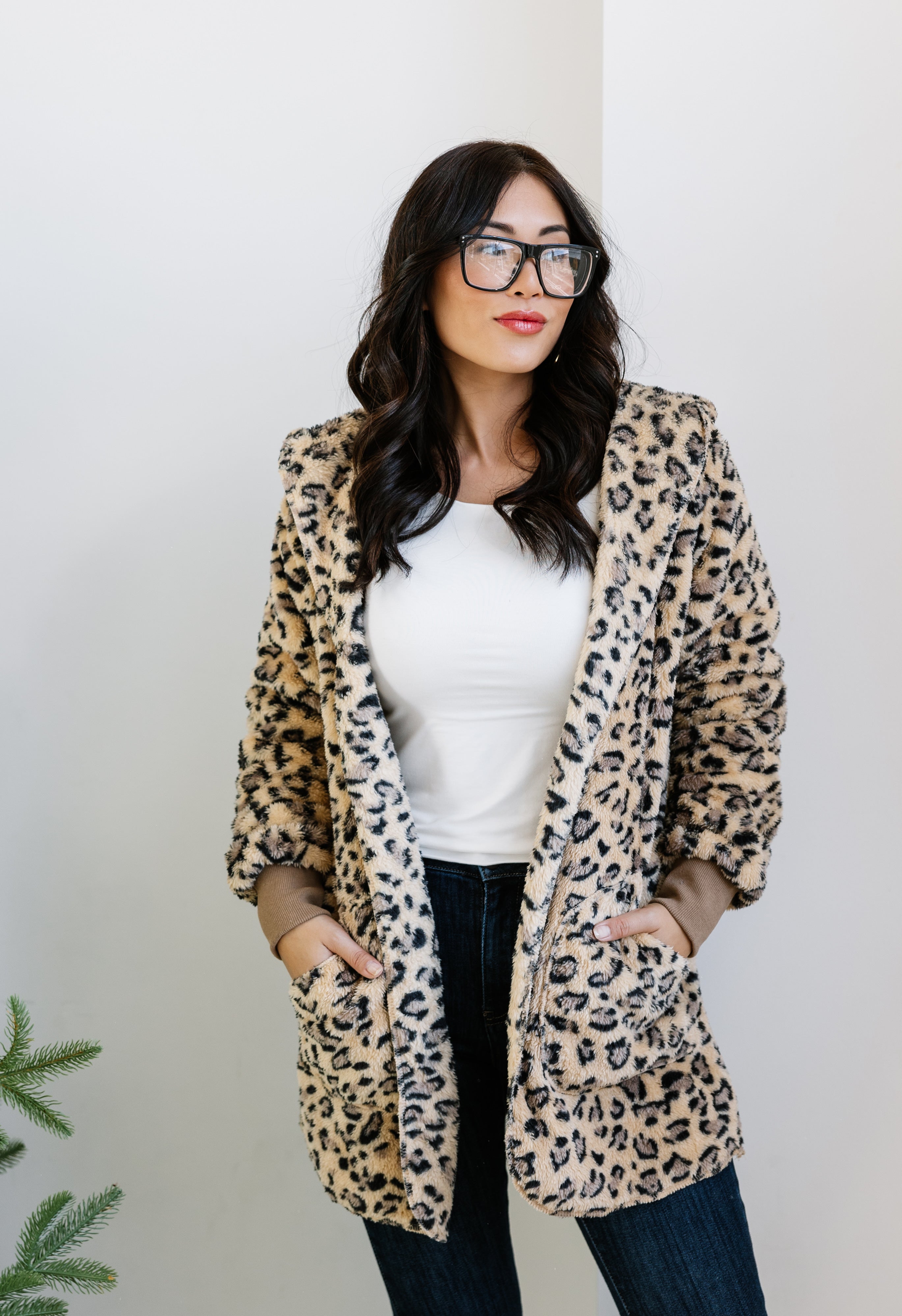 Falling For You Jacket - TAUPE LEOPARD - willows clothing JACKET