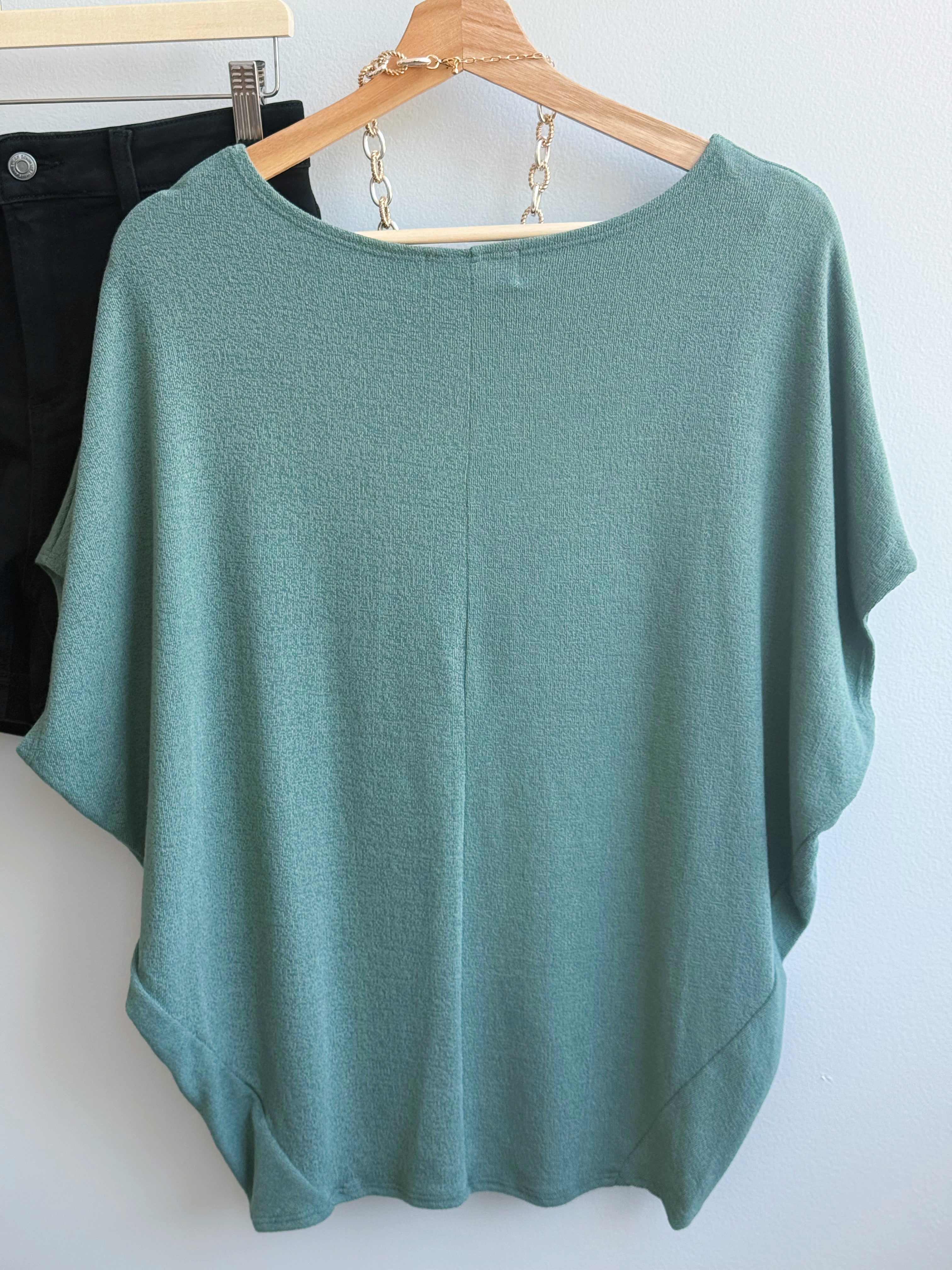 Favorite Comfy Tee - DARK SAGE - willows clothing S/S SHIRT