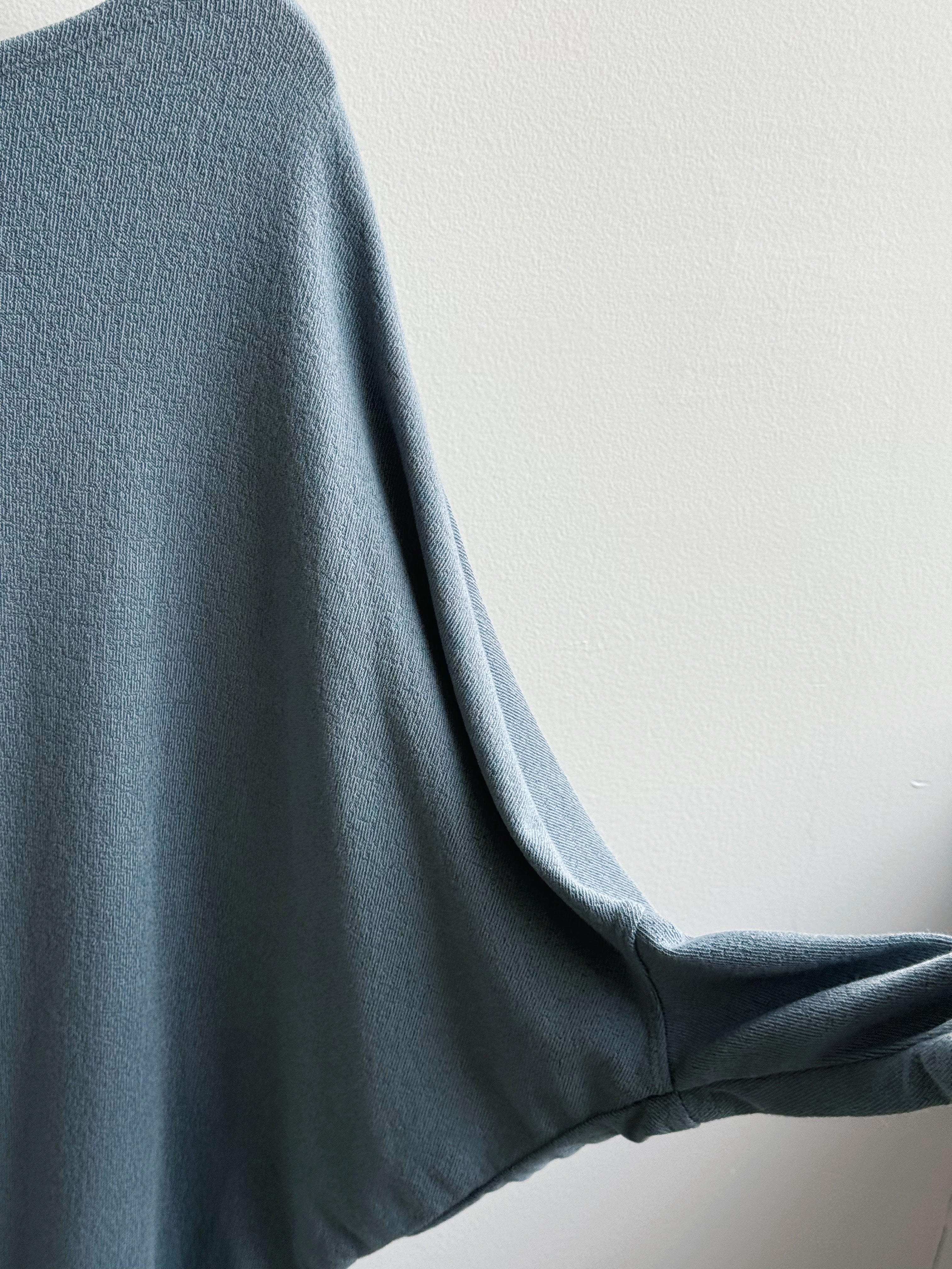 Favorite Comfy Tunic - BLUE GREY - willows clothing L/S SHIRT