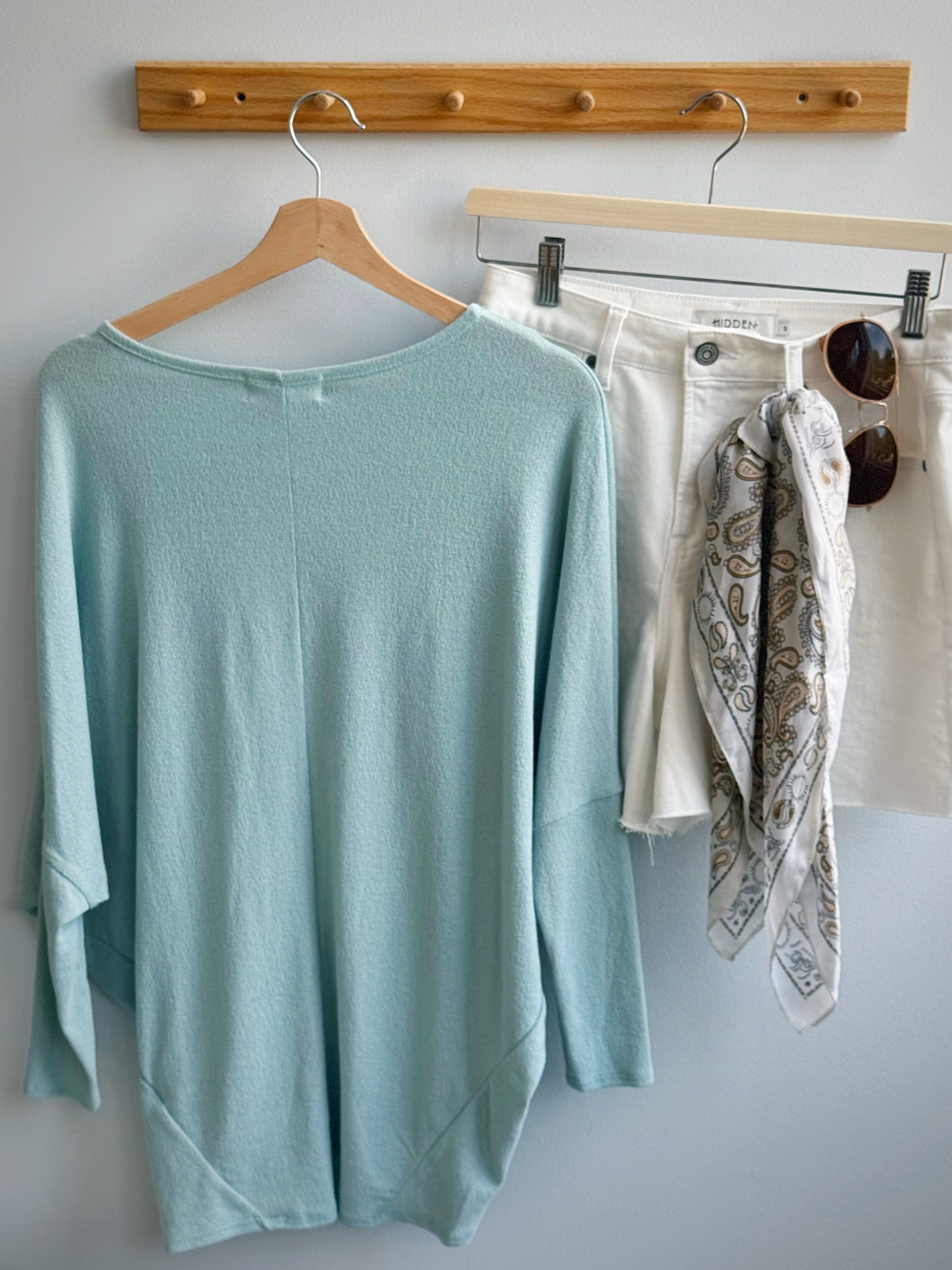 Favorite Comfy Tunic - MINT - willows clothing L/S SHIRT