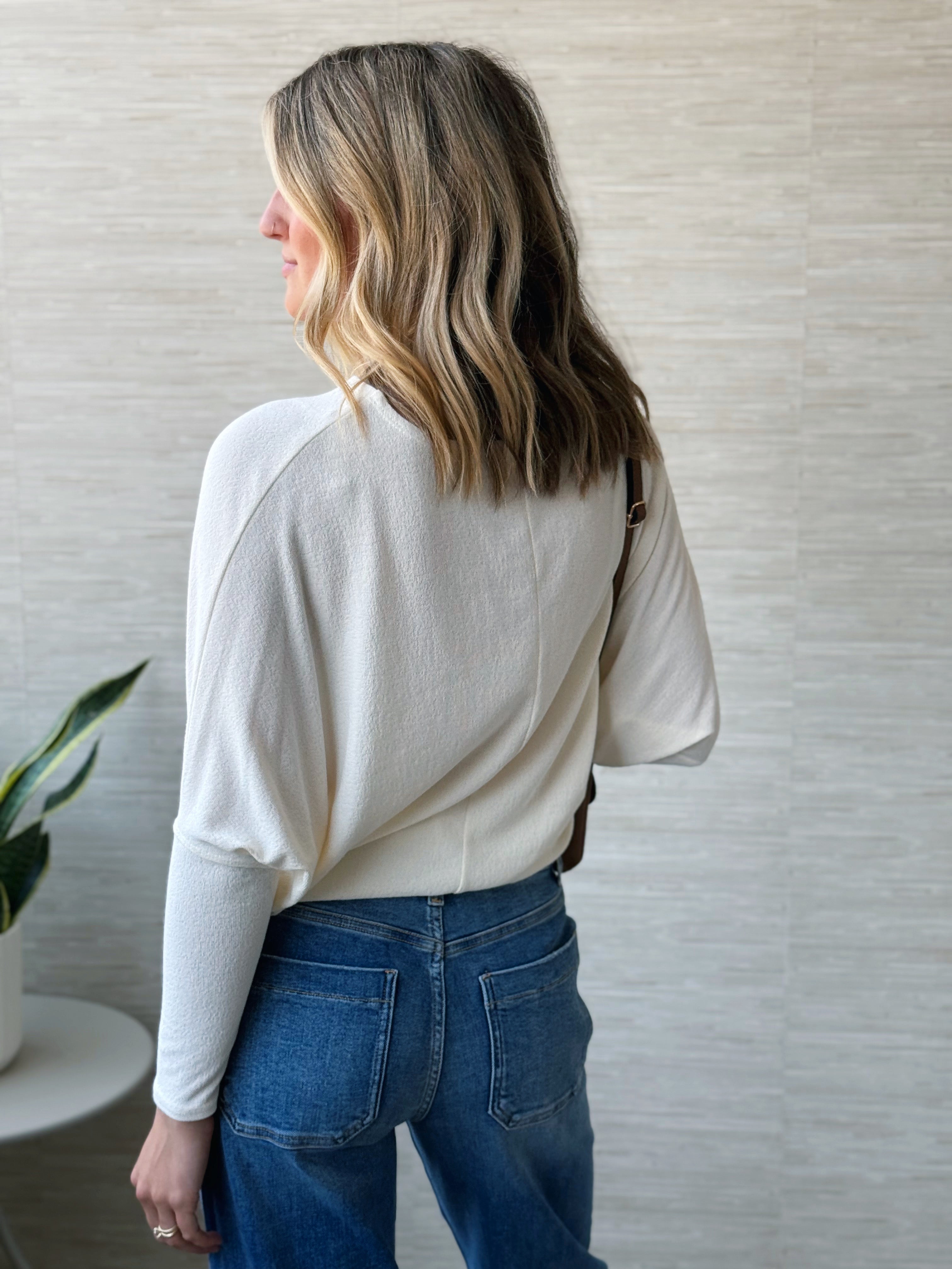 Favorite Comfy Tunic - PRISTINE - willows clothing L/S SHIRT